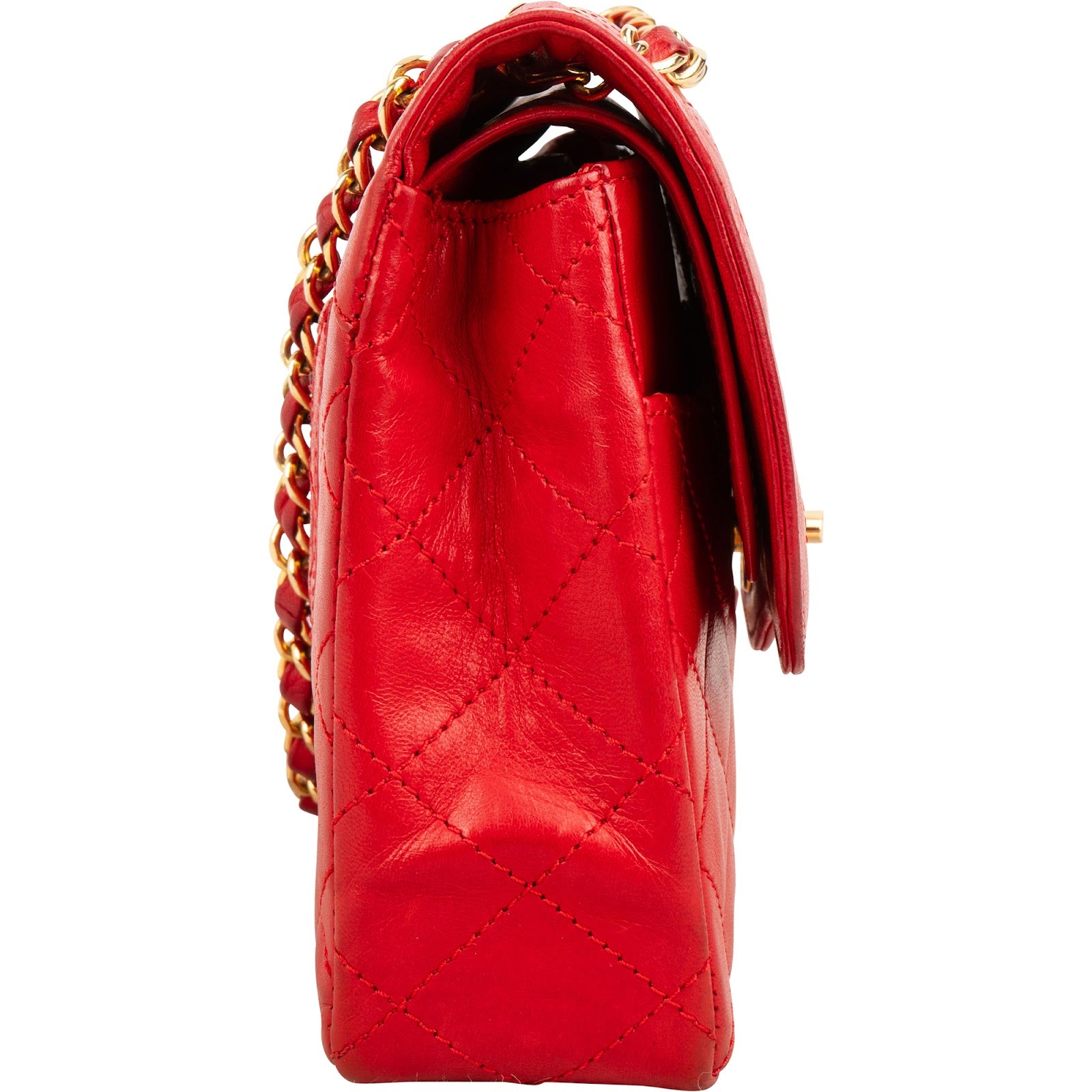Chanel Quilted Lambskin Bicolor Double Flap Crossbody Bag