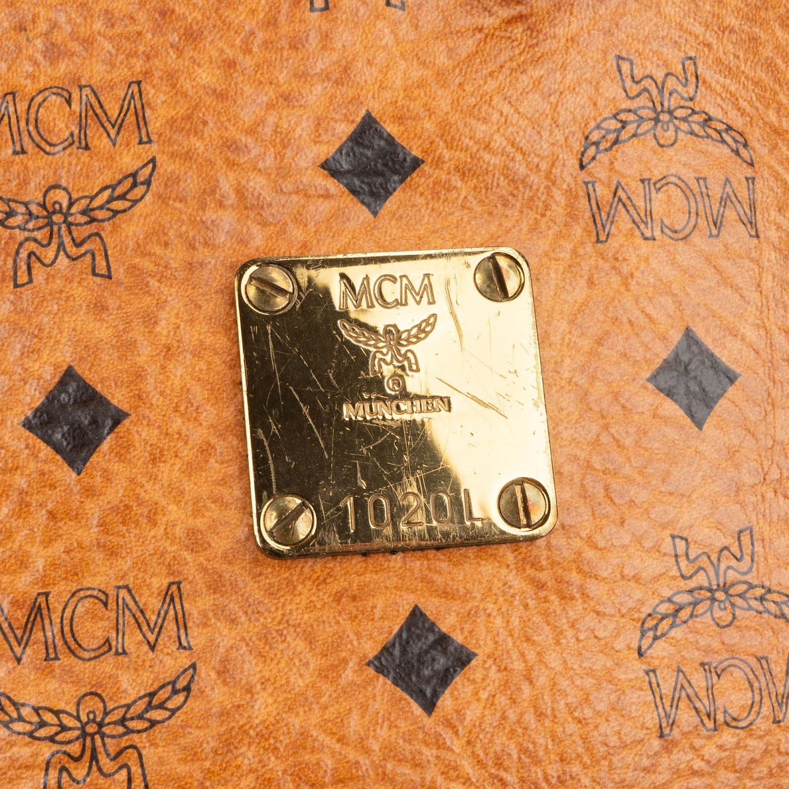 MCM Monogram Visetos bucket-schoudertas met trekkoord