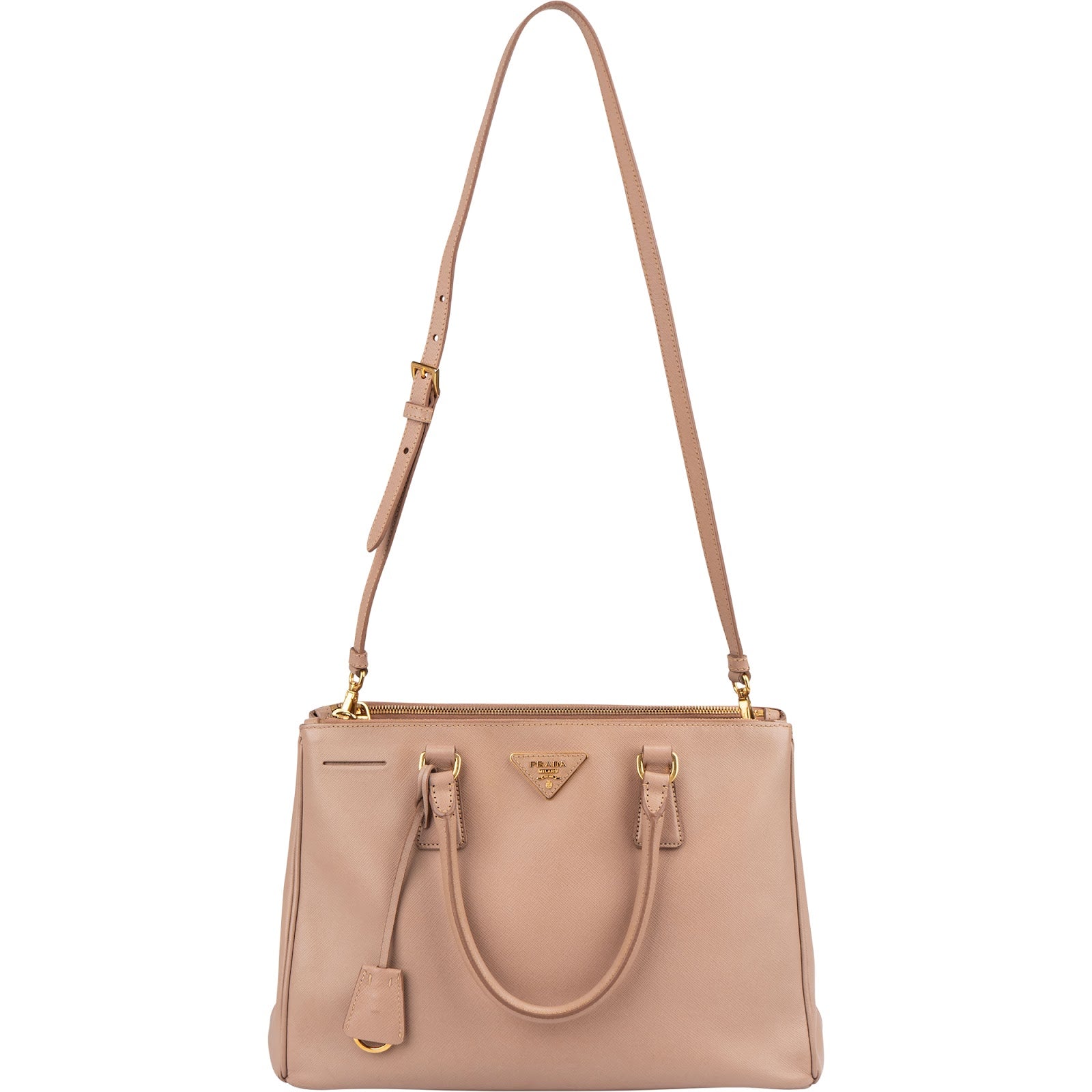 Prada – Galleria beige handtas