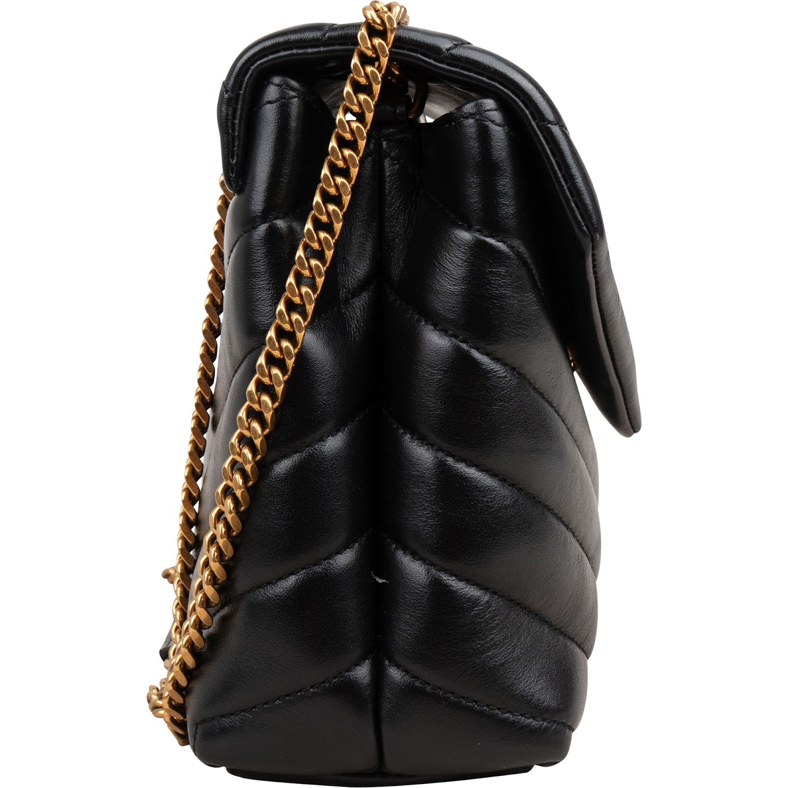 Saint Laurent kleine Loulou-crossbodytas van gewatteerd leer
