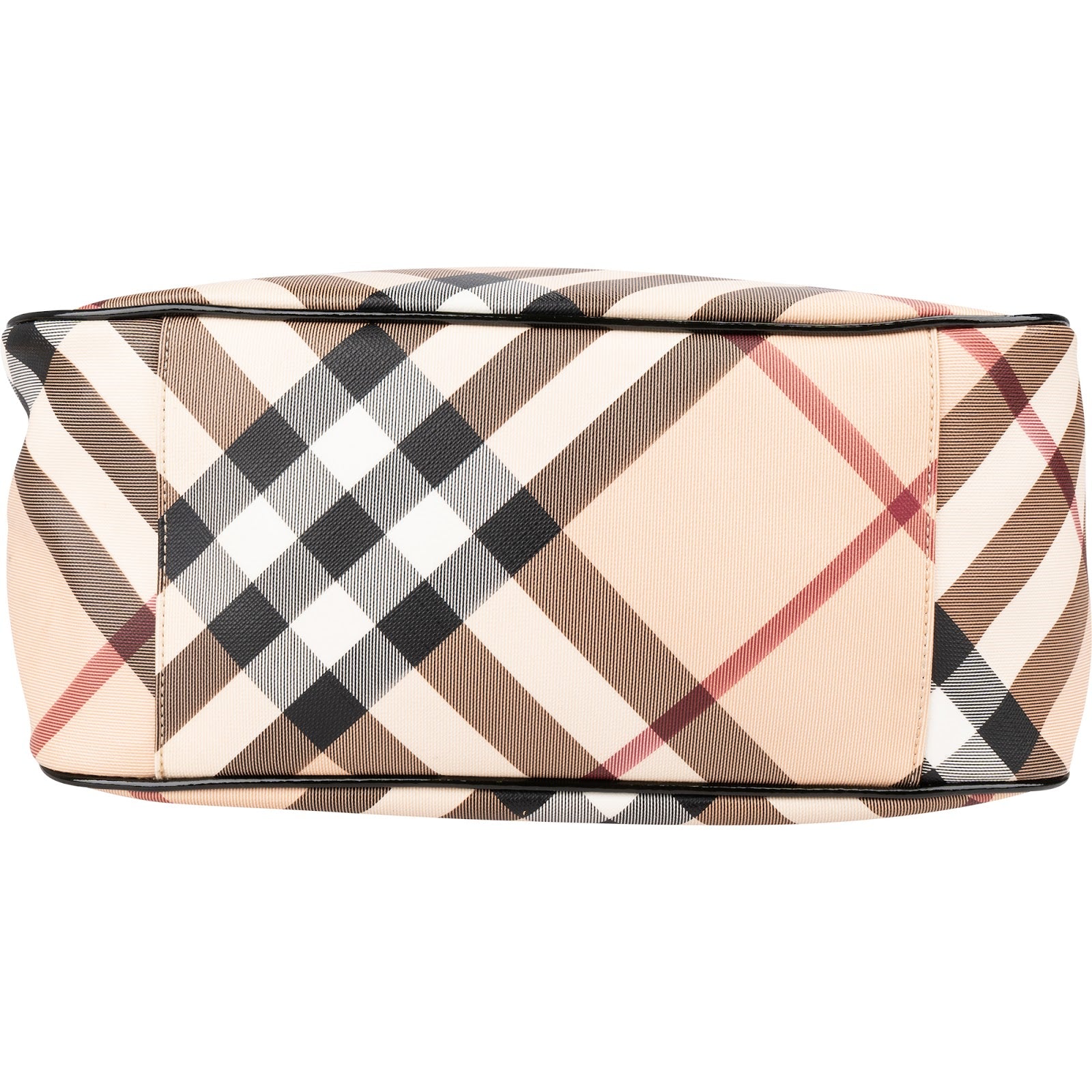 Burberry Nova-Check Monogram Hobo Shoulder Bag