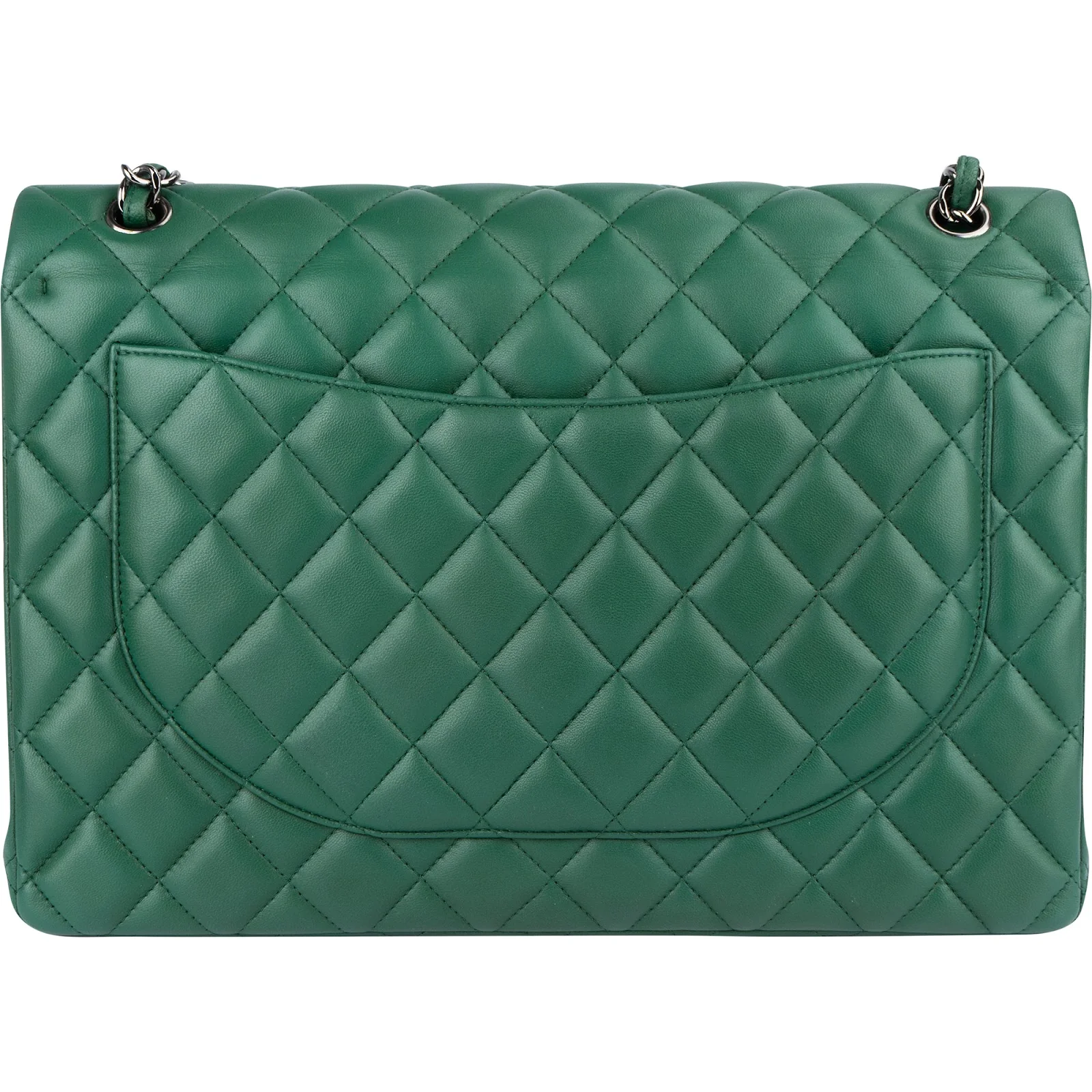 Chanel Quilted Lambskin Maxi Double Flap Crossbody Bag