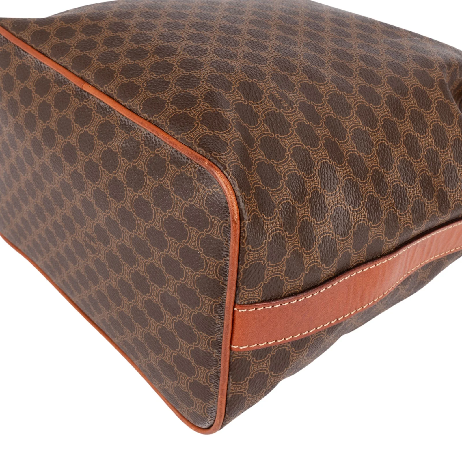 Celine Monogram Macadam Drawstring Bucket Shoulder Bag