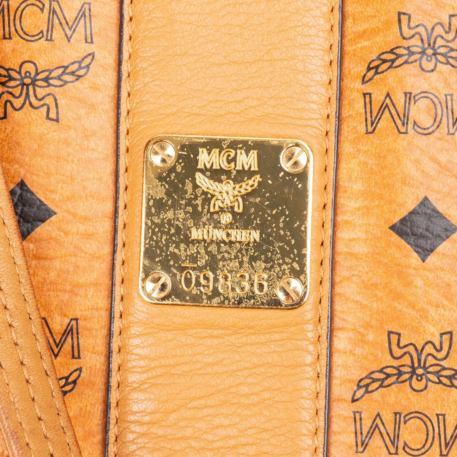MCM Monogram Visetos Medium Liz Reversible Shopper