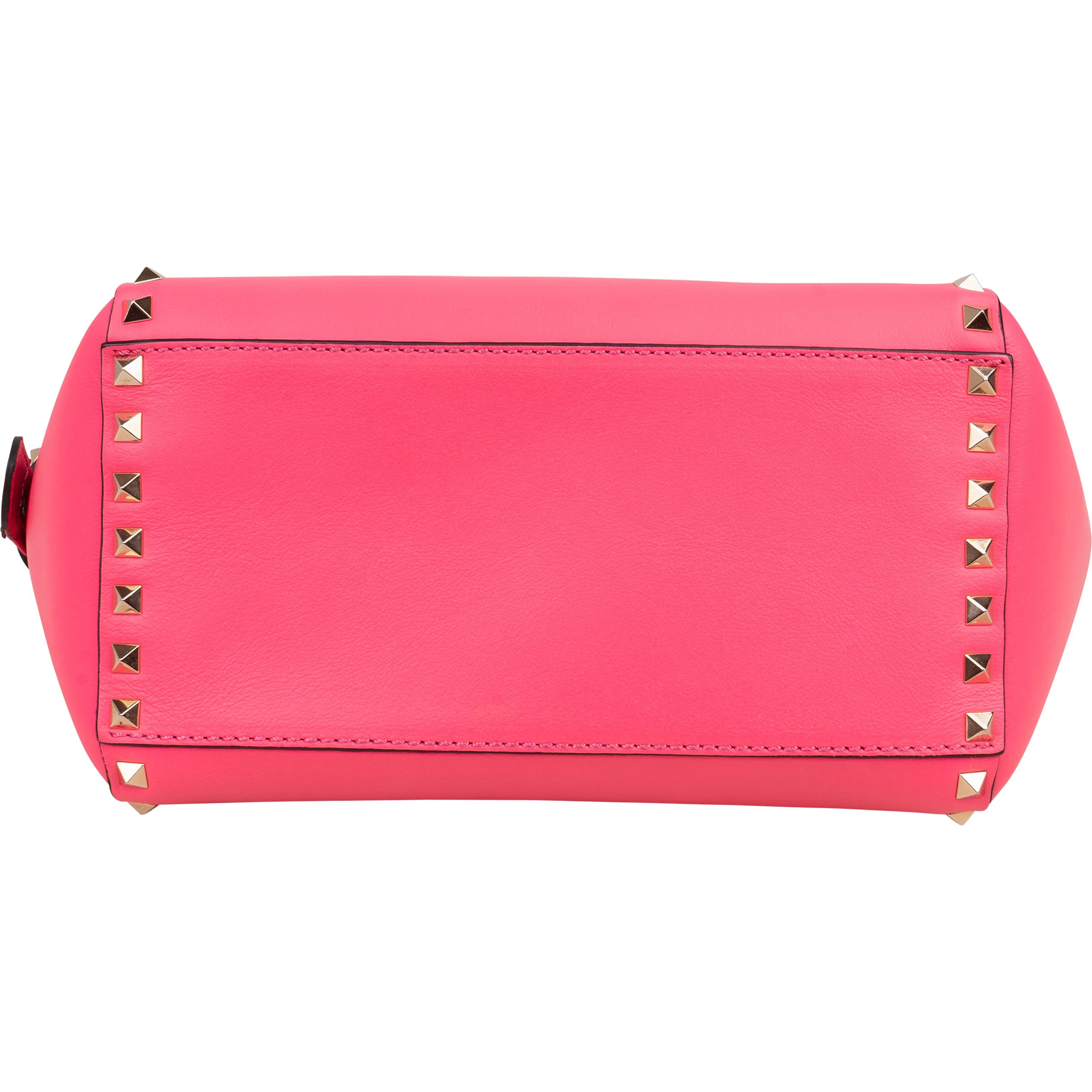 Valentino Garavani neonroze leren Rockstud-handtas