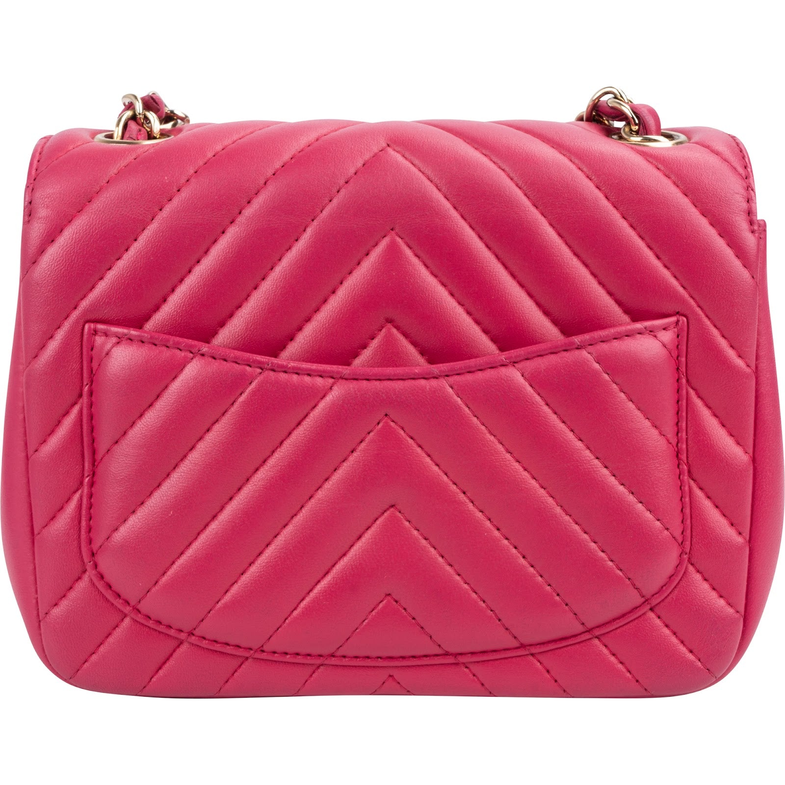 Chanel Chevron Lambskin Rectangular Mini Flap Crossbody Bag