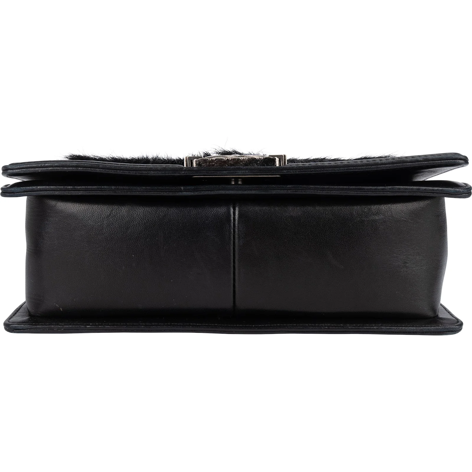 Chanel Goat Hair Medium Boy Single Flap Crossbody Bag