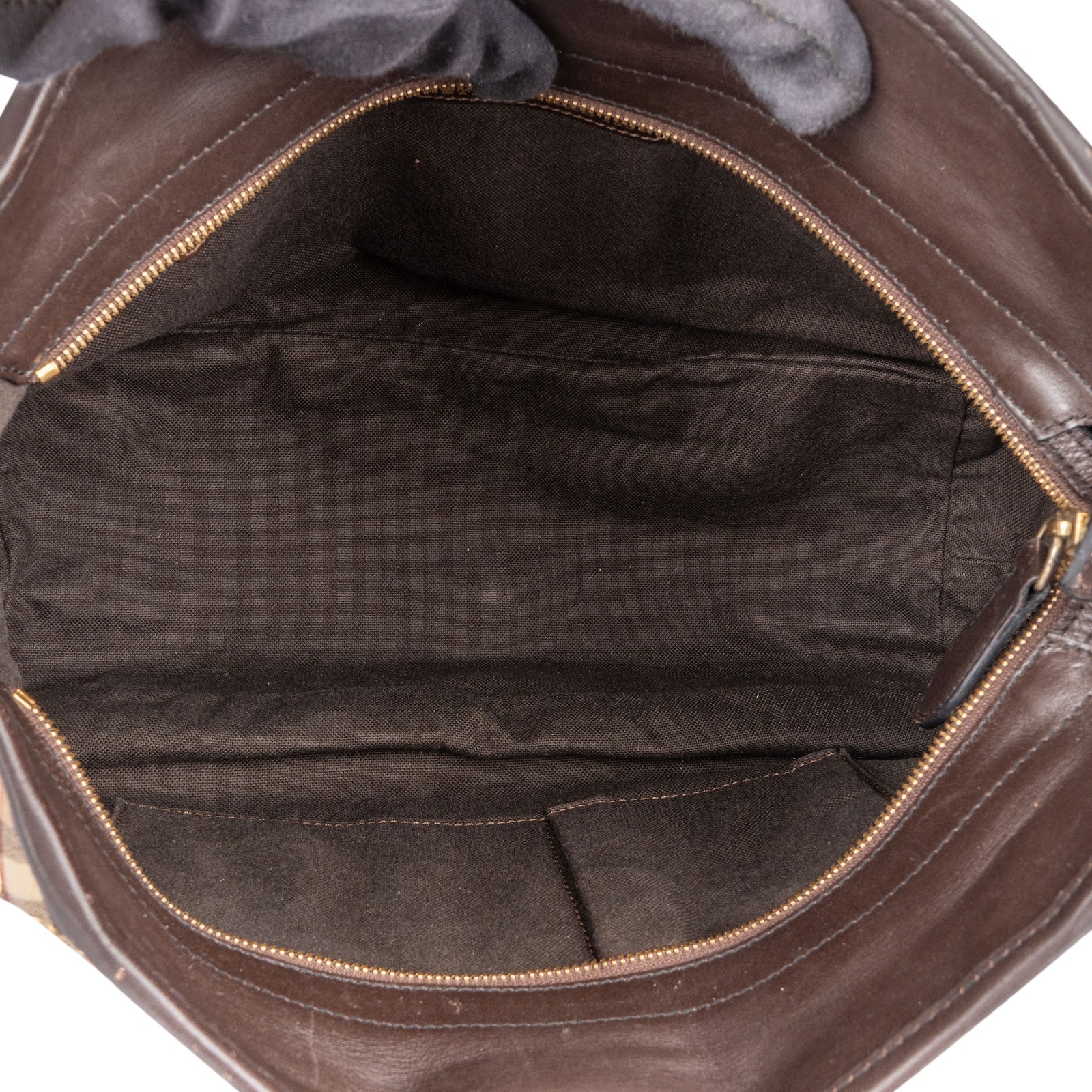 Burberry Haymarket Check Laced Lowry Northfield Shoulder Bag