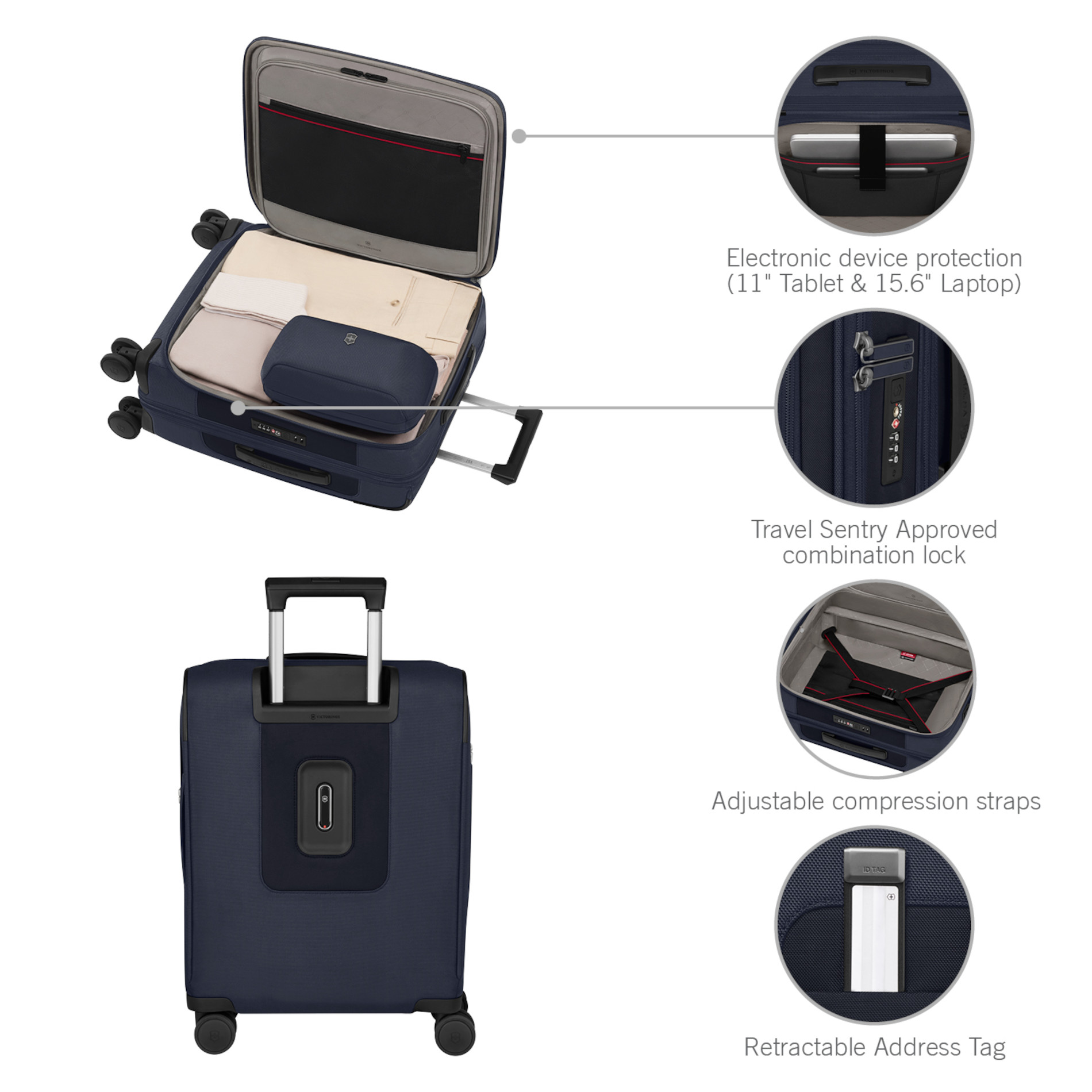 Werks Traveler 7.0 Global Carry-On - Navy Blue