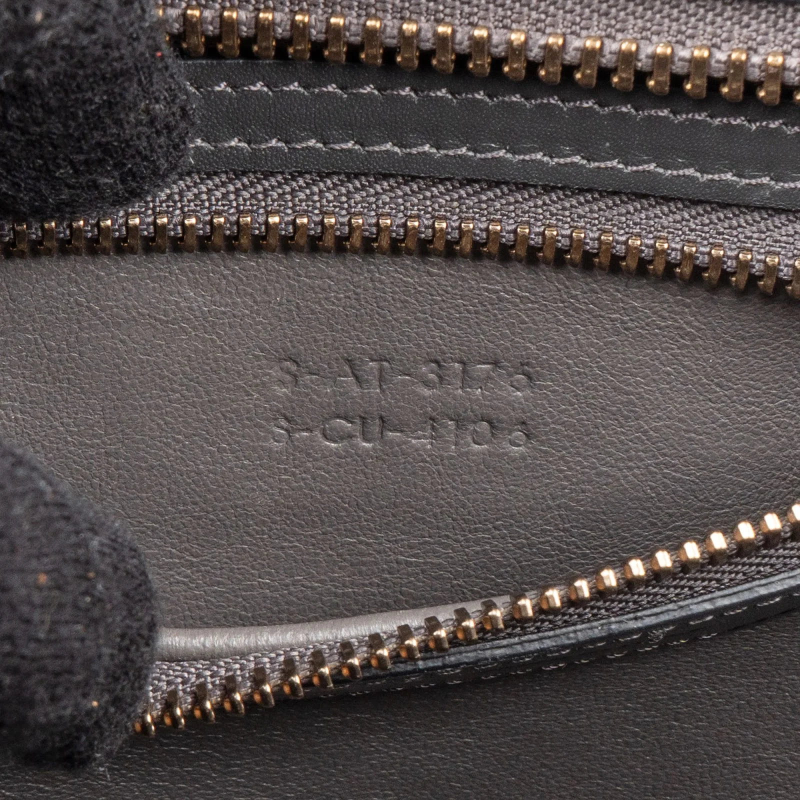 Céline Tricolor Suede Leather Luggage Handbag