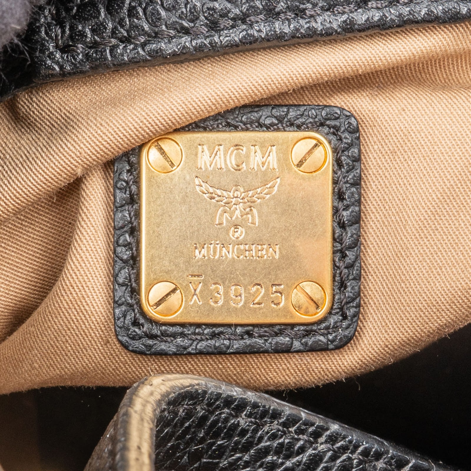 MCM Monogram Visetos Aren Top Handle Mini Handbag