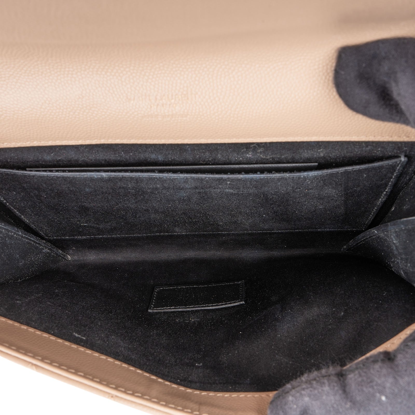 Saint Laurent Chevron Grain de Poudre Matelassé Pouch