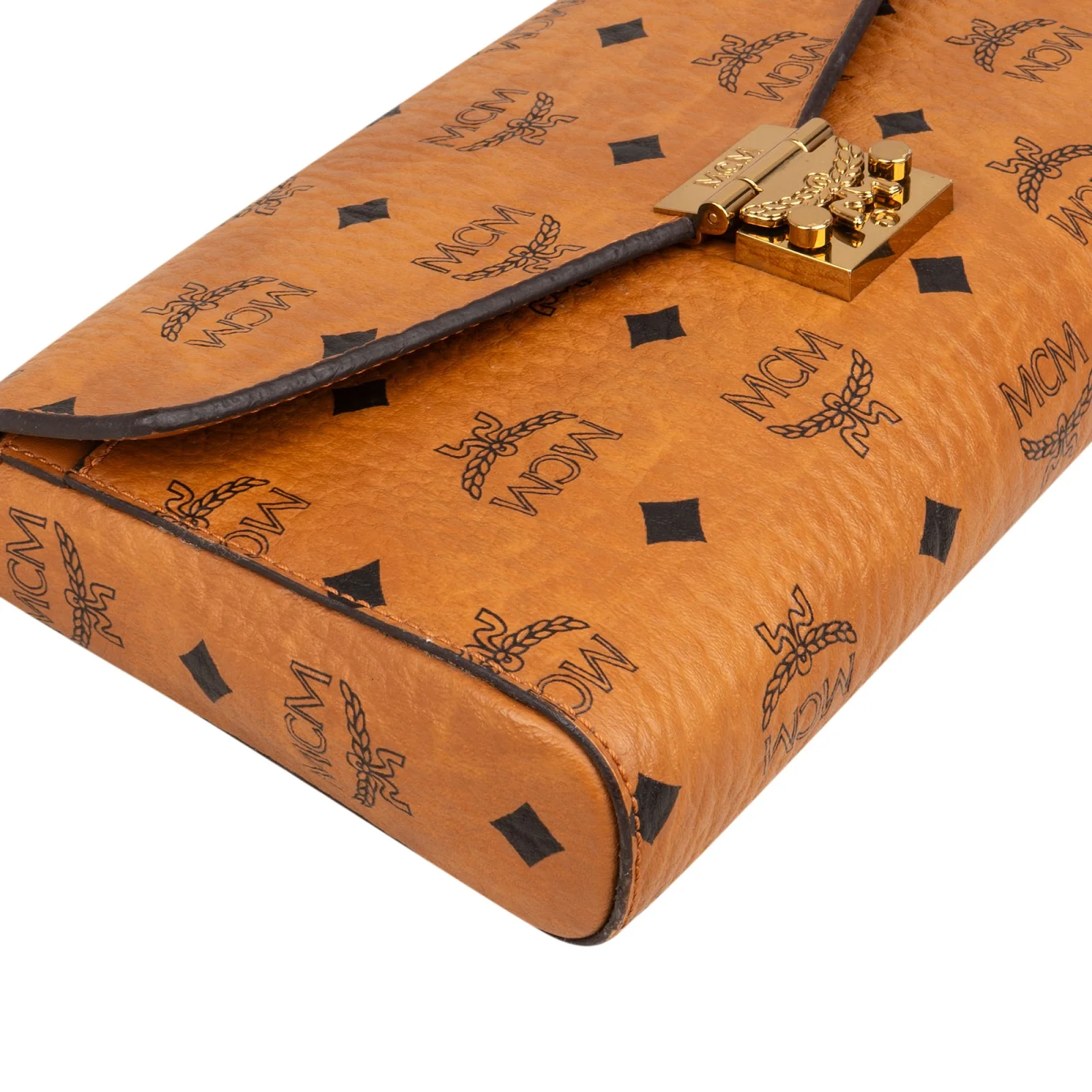 MCM Monogram Visetos Patricia Wallet on Chain Crossbody Bag