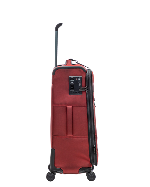 BAY soft-shell suitcase M with 4 wheels up to 68 cm 59 liters - Red