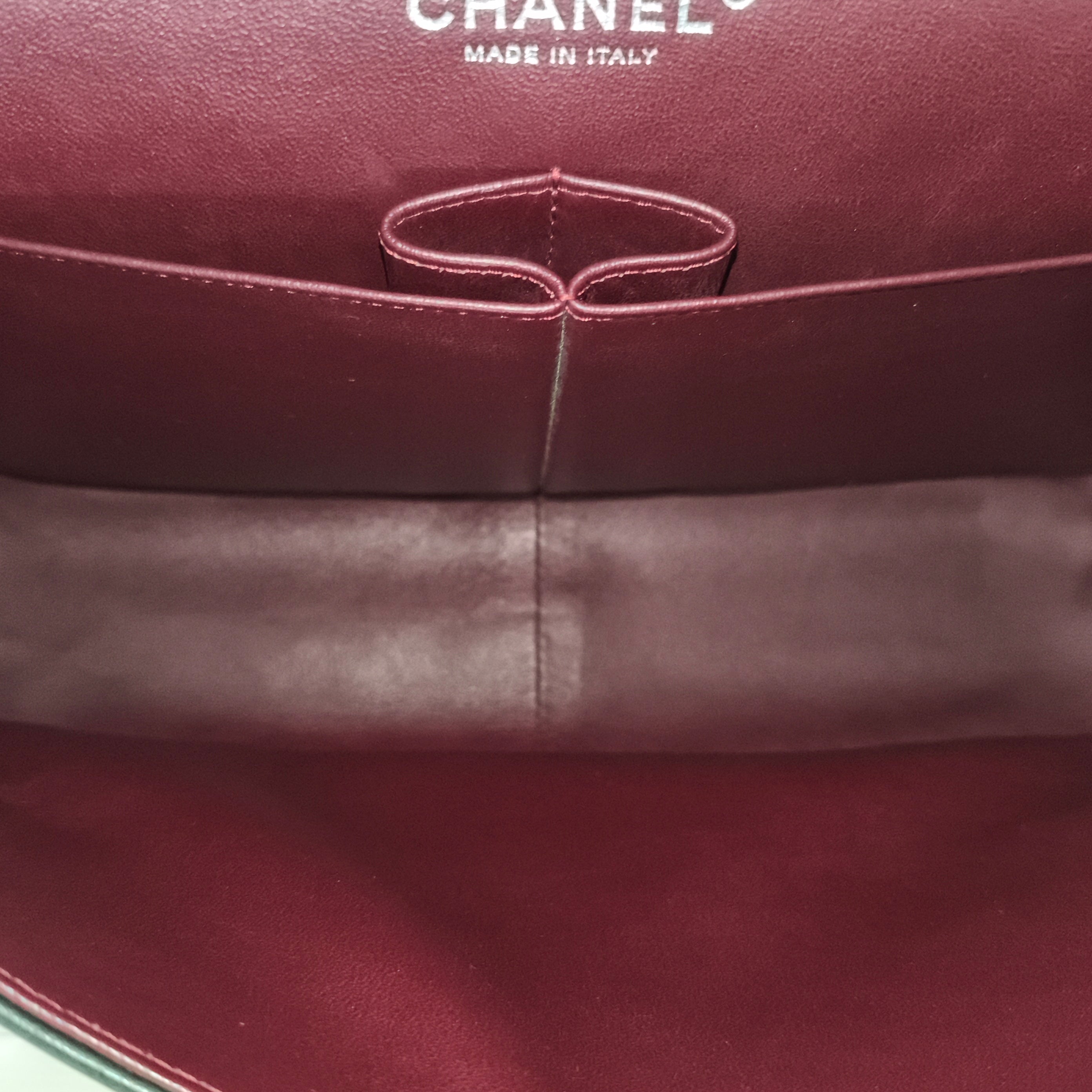 Chanel Quilted Lambskin Jumbo Double Flap Crossbody Bag