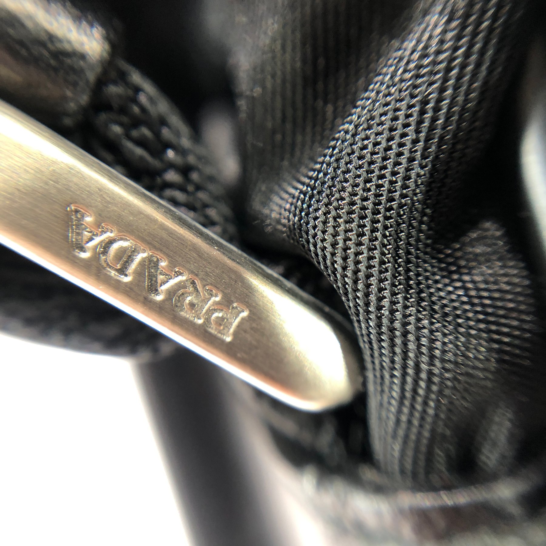 Prada - Triangular Plate Mini - Schultertasche