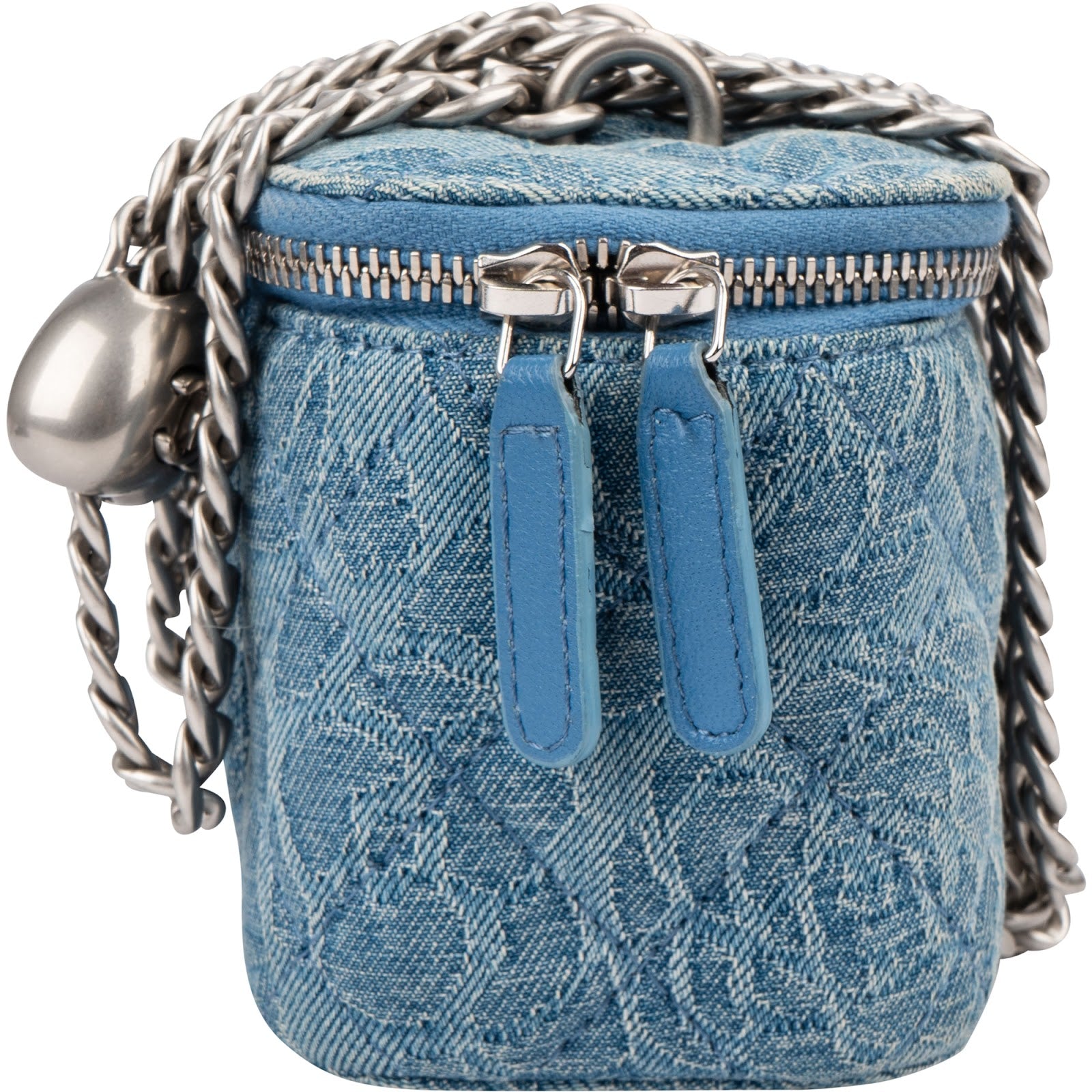 Chanel - Quilted Denim Mini-toilettas met schouderriem
