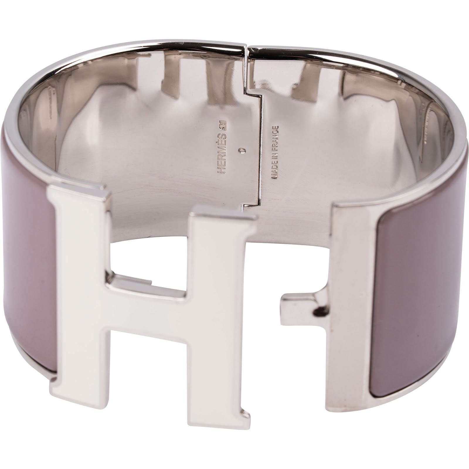 Hermès - Lilac Clic H Wide Armband