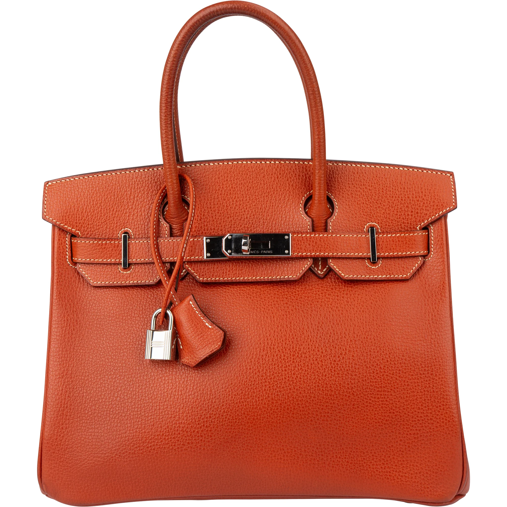 Hermès Birkin 30 Ardennes Leather Palladium Hardware Handbag