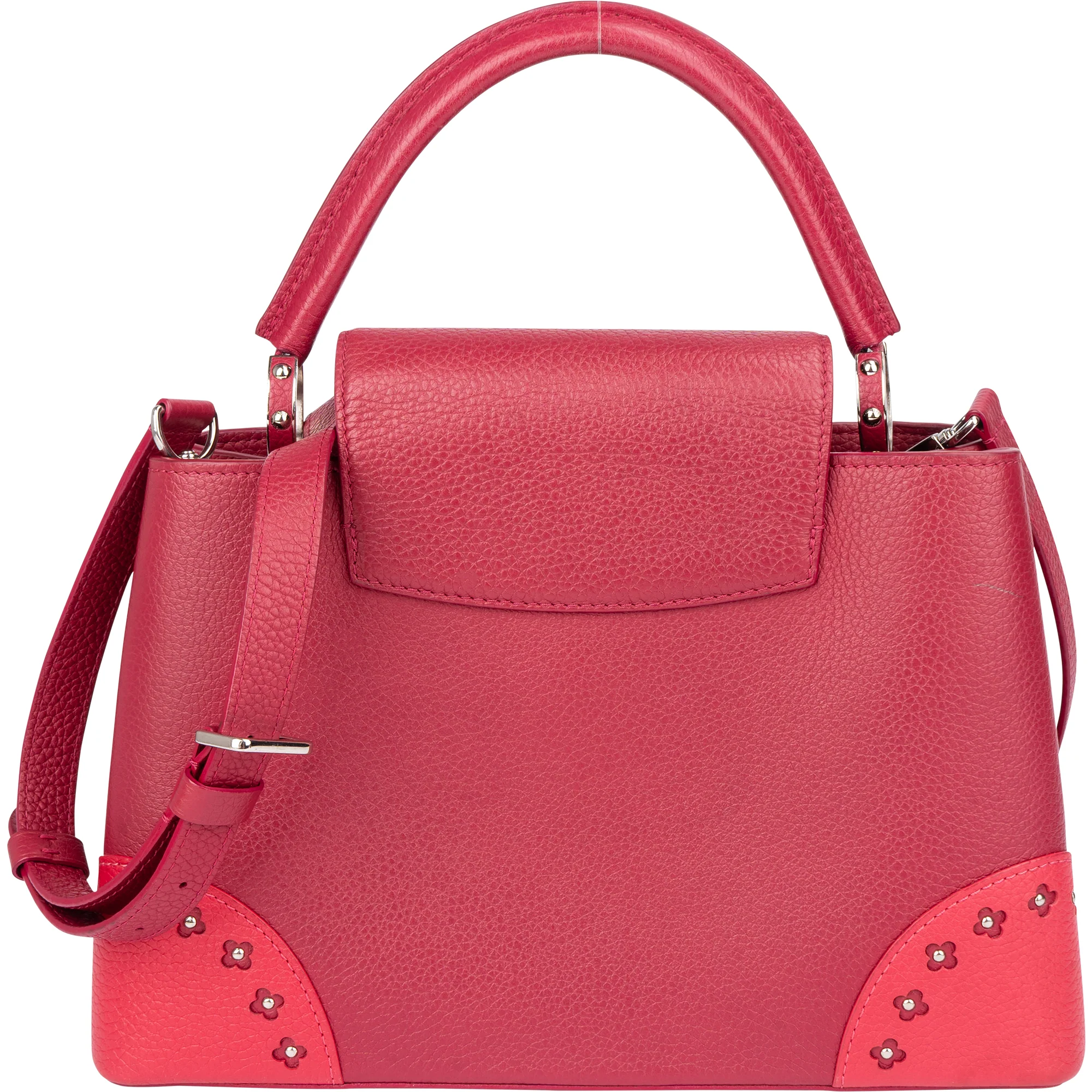 Louis Vuitton Limited Pink Taurillon Capucines MM Handbag