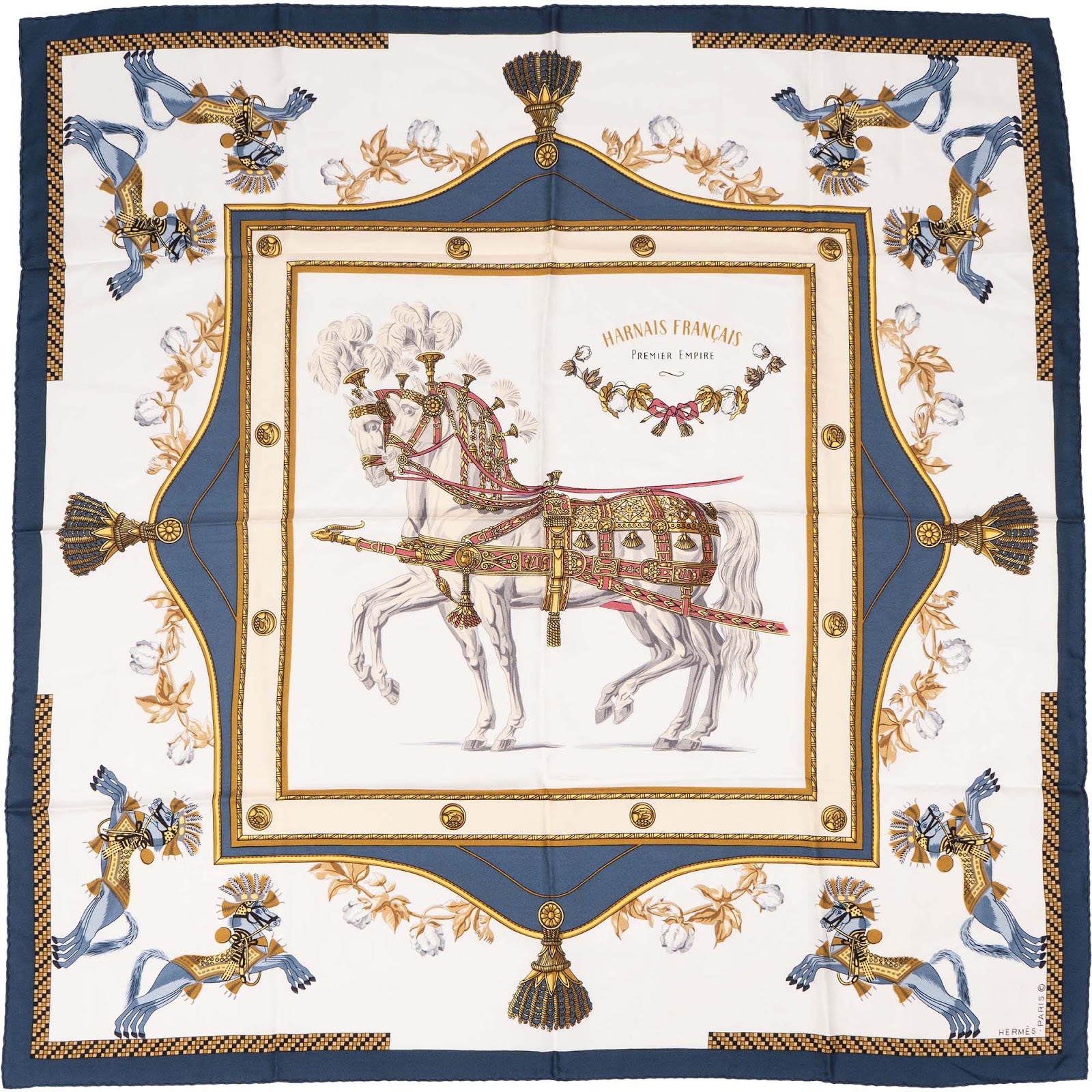 Hermès - Harnais Francais Premier Empire Carre 90 Scarf