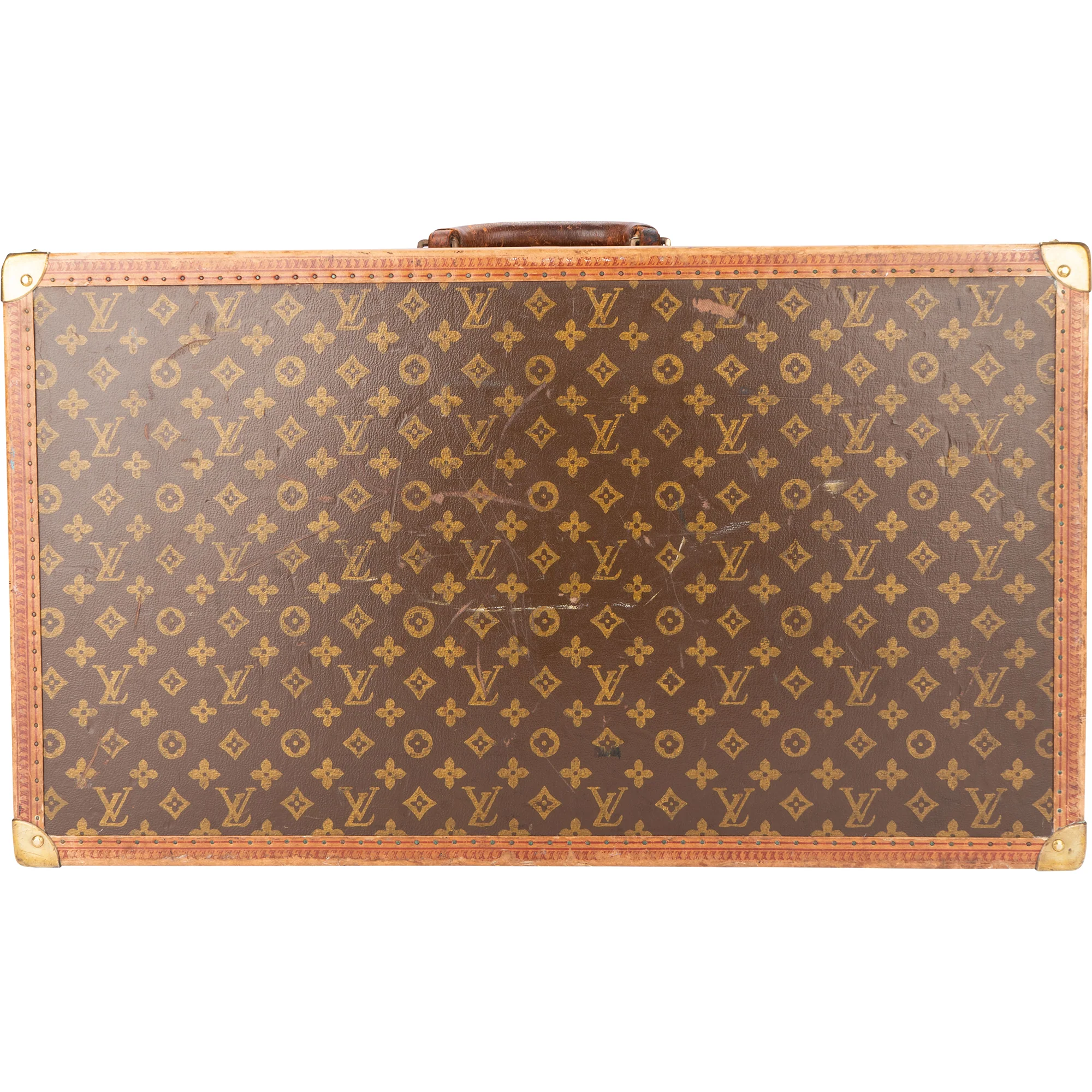 Louis Vuitton Canvas Monogram 1900s Koffer 70