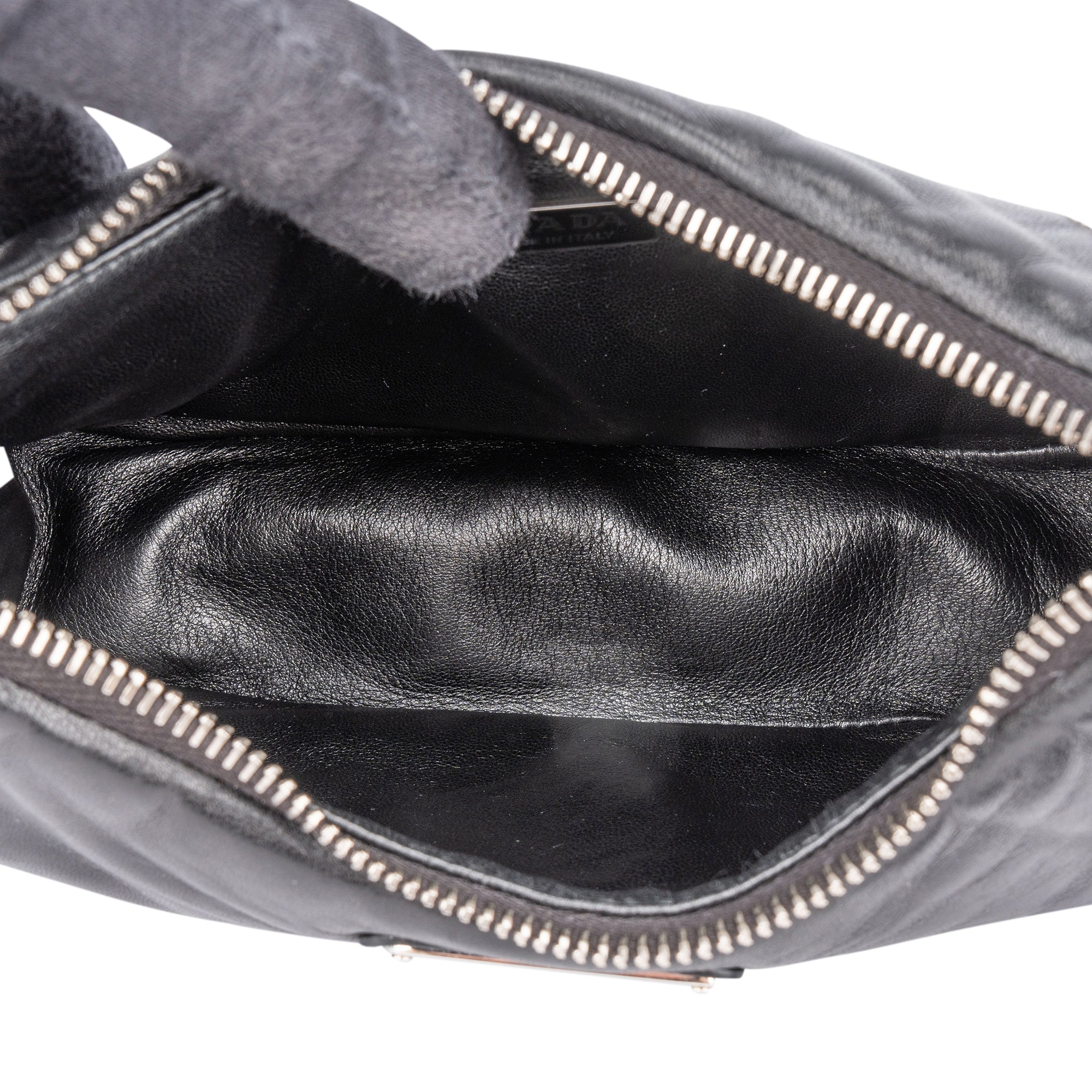 Prada Soft Leather Triangle Re-Edition Crossbody Bag