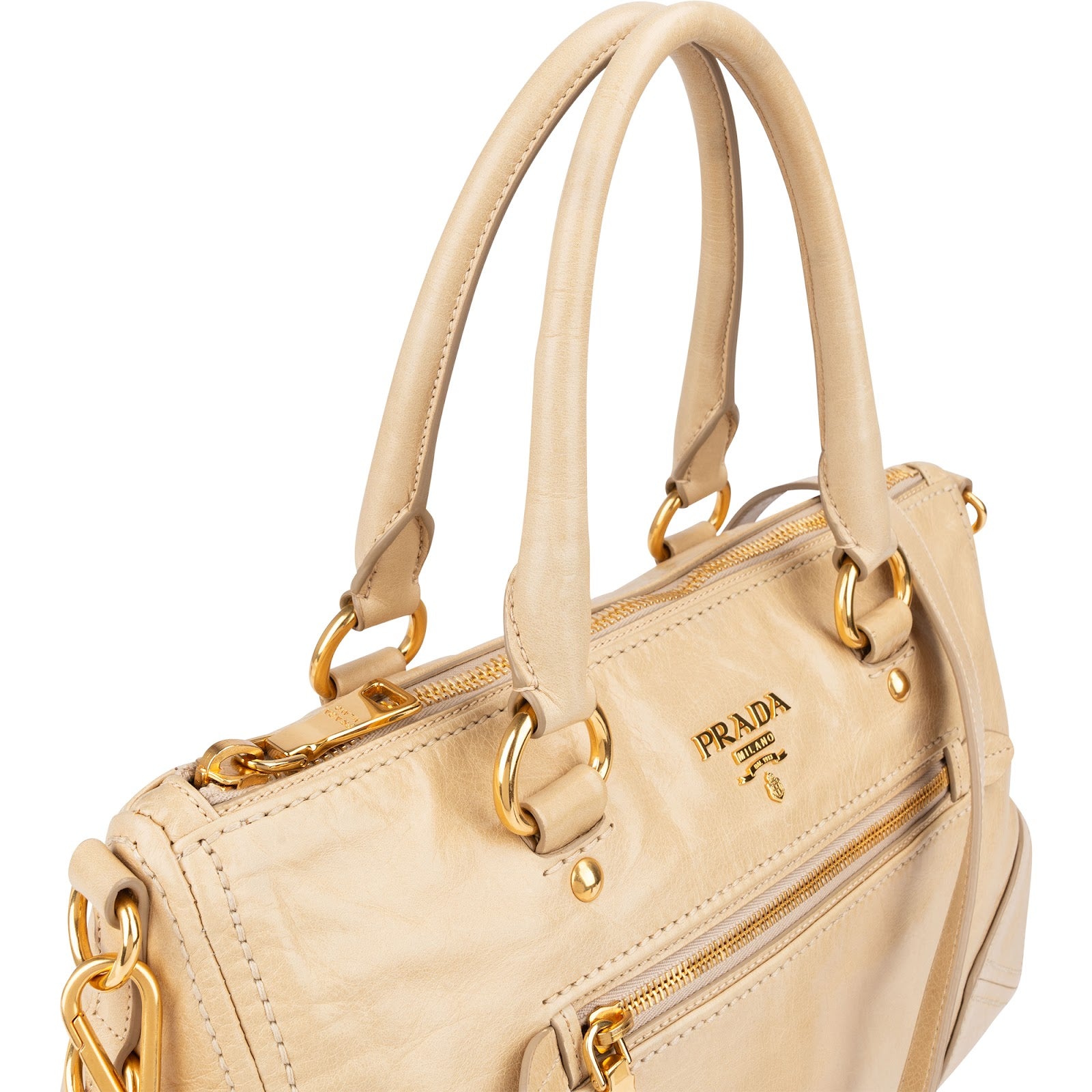 Prada – Vitello Shine Bauletto Handtasche