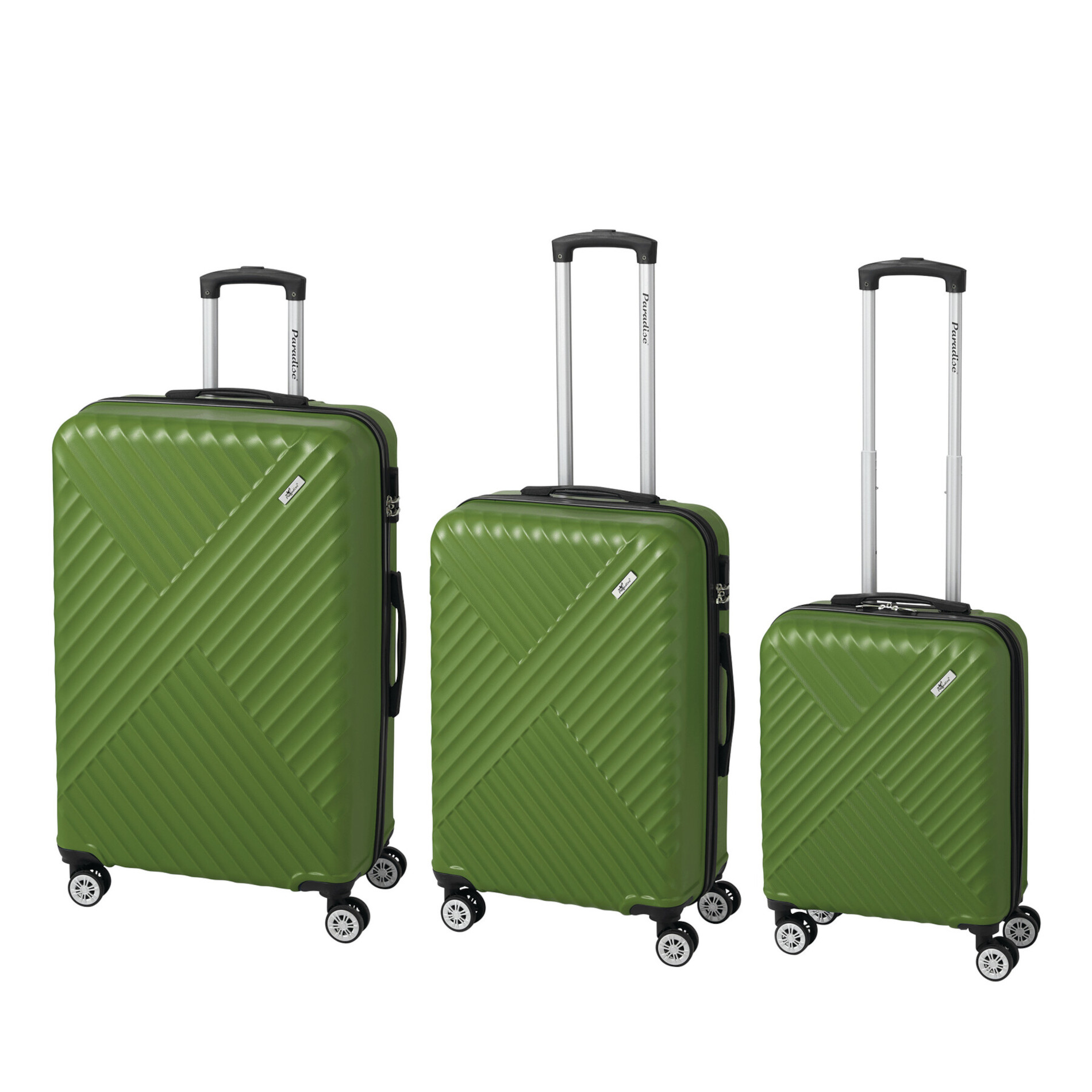 KINGSTON 3-tlg. Kofferset - grün