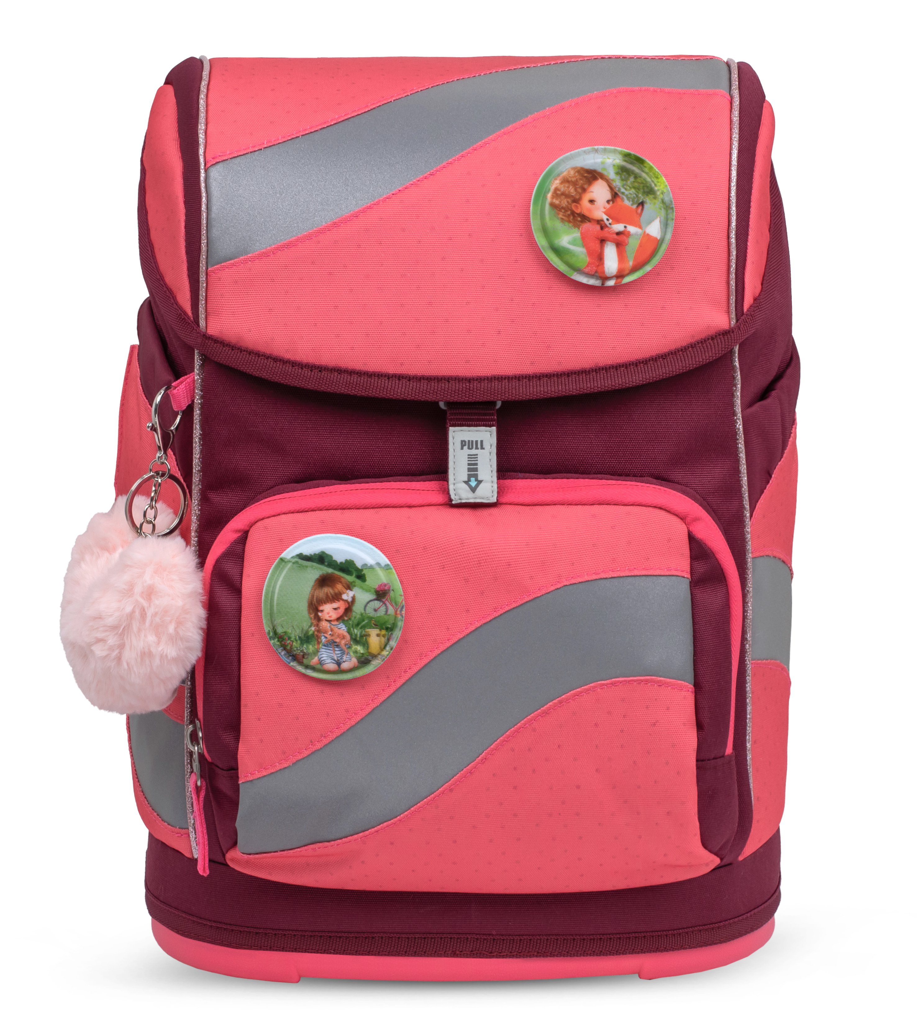 Smarty Schulranzen Set 5-teilig mit 6 Patches - Sweet Candy