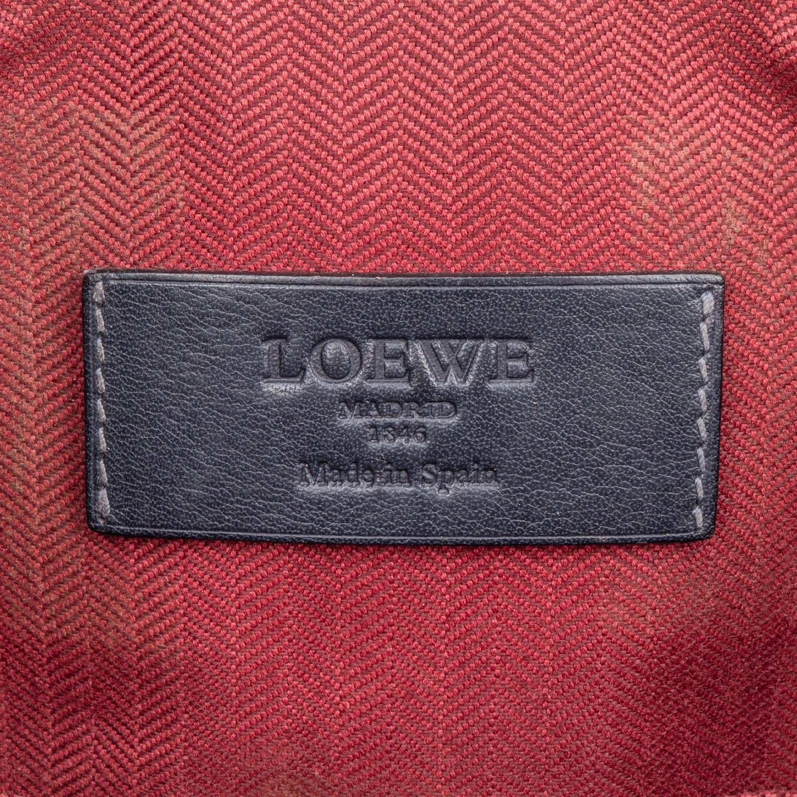 Teczka na dokumenty Loewe z ziarnistej skóry
