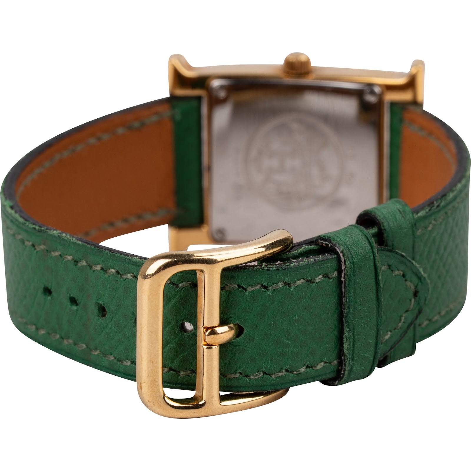 Hermès Gold Tone Heure H Damenuhr HH1.210