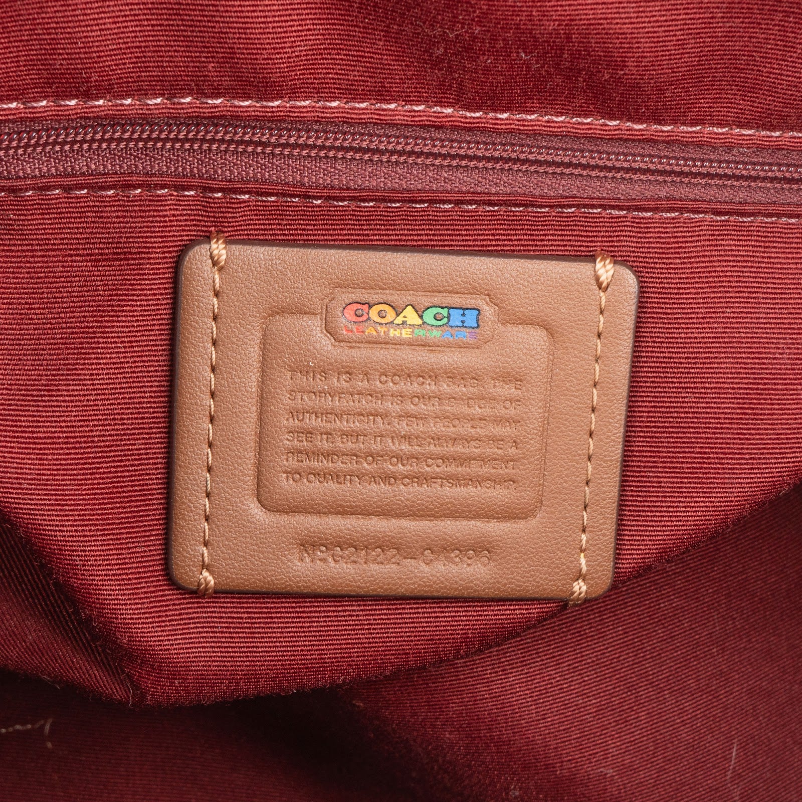 Coach Rainbow Signature Monogram Rowan Satchel Handbag