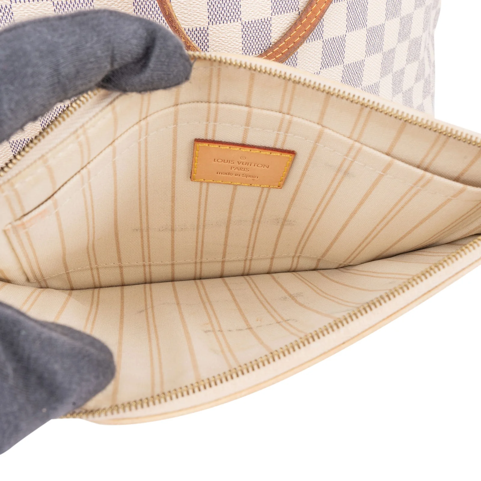 Louis Vuitton Monogram Damier Azur Canvas Neverfull MM Shopper