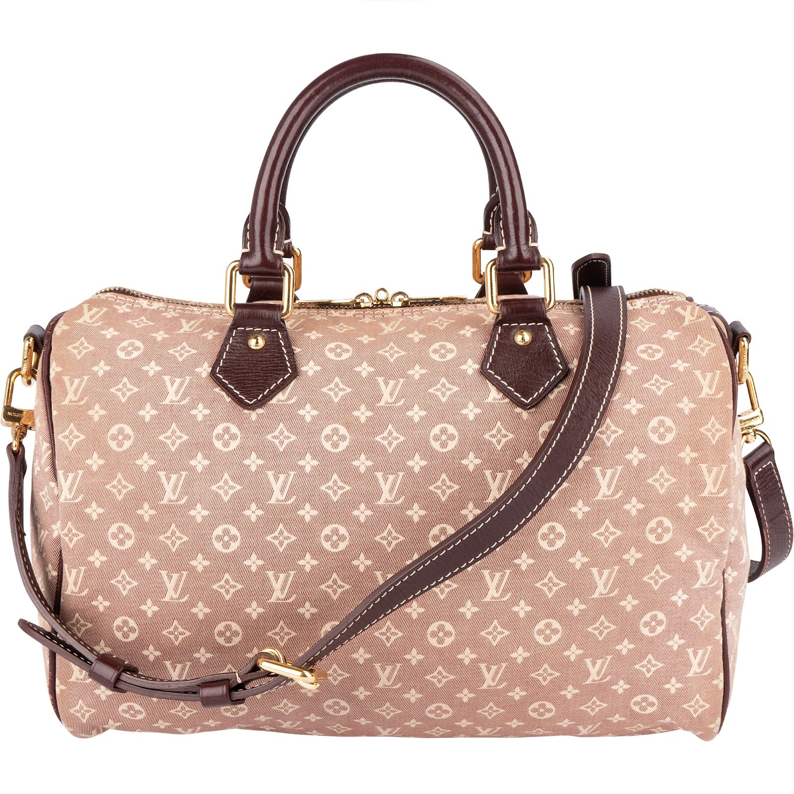 Louis Vuitton Monogram Mini Lin Speedy 30 Bandoulière Boston Bag