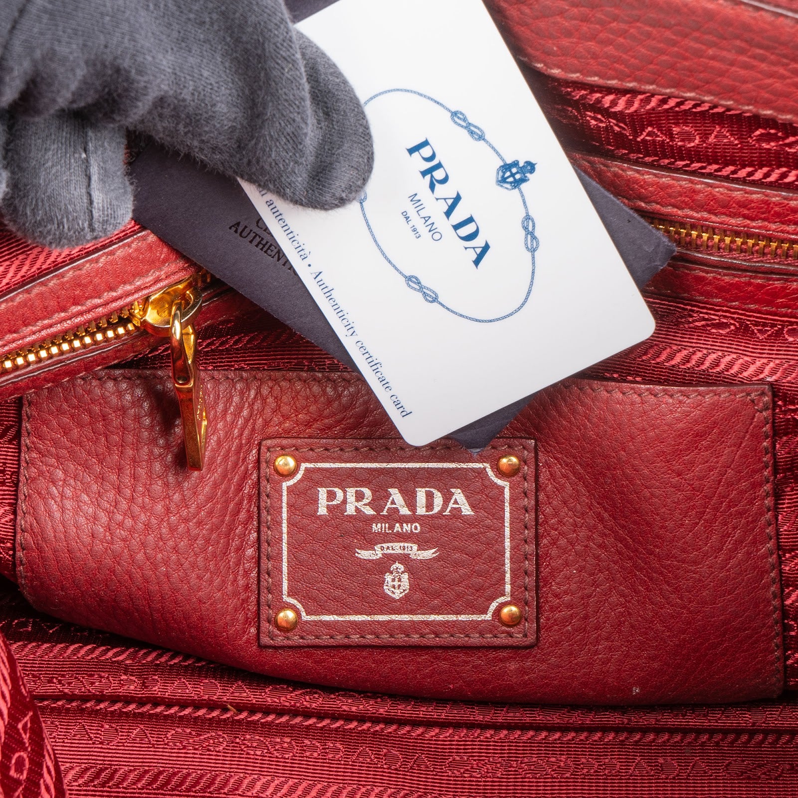Prada – Vitello Daino City Satchel handtas