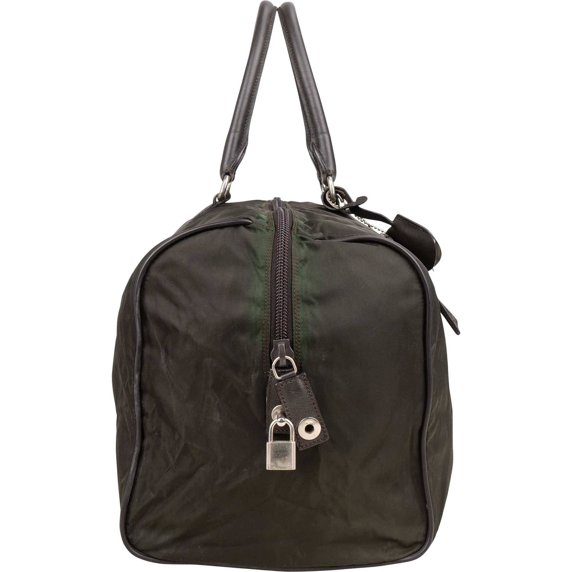 Prada Nylon Triangle Duffle Bag 48