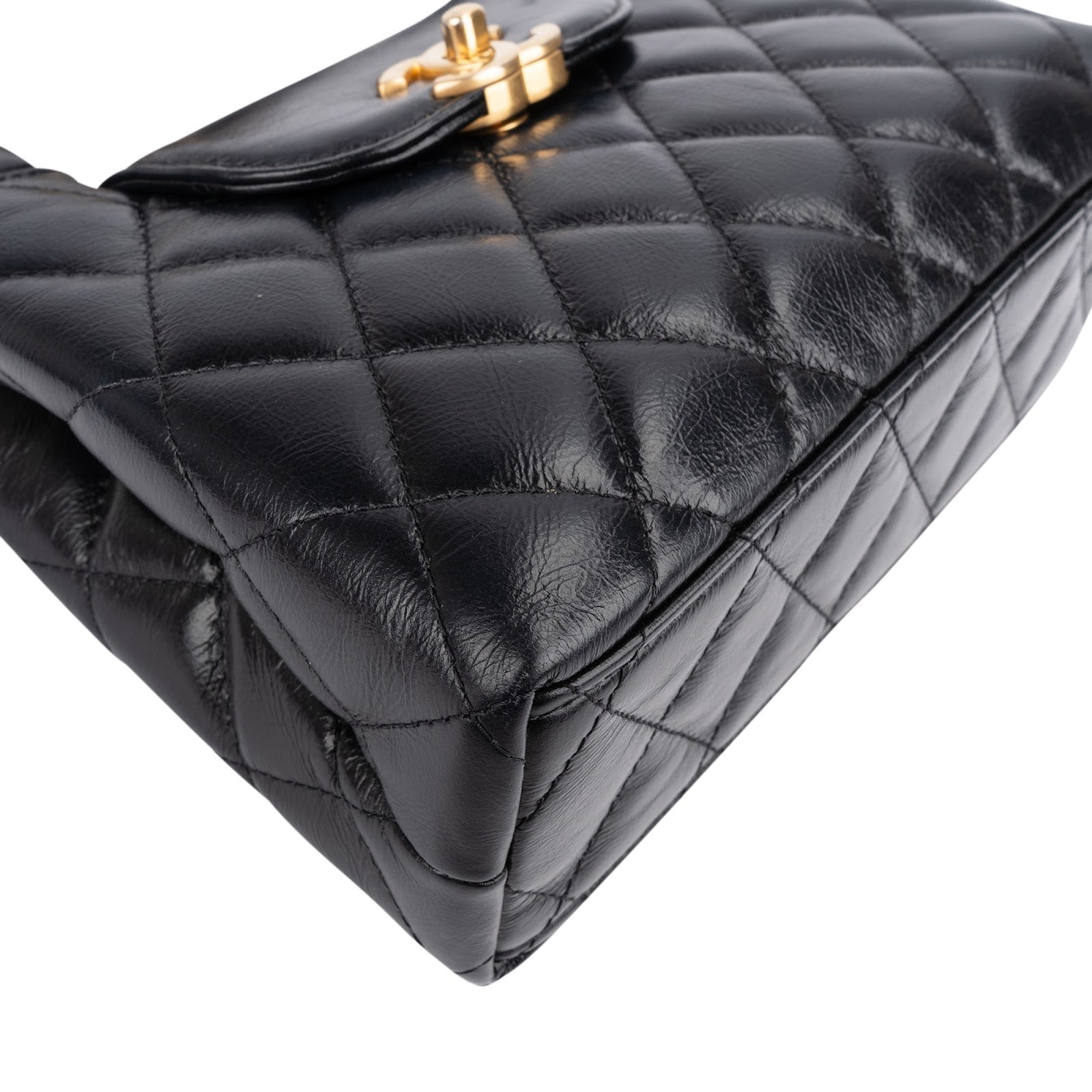Chanel – Nano Kelly-schoudertas met handvat aan de bovenkant