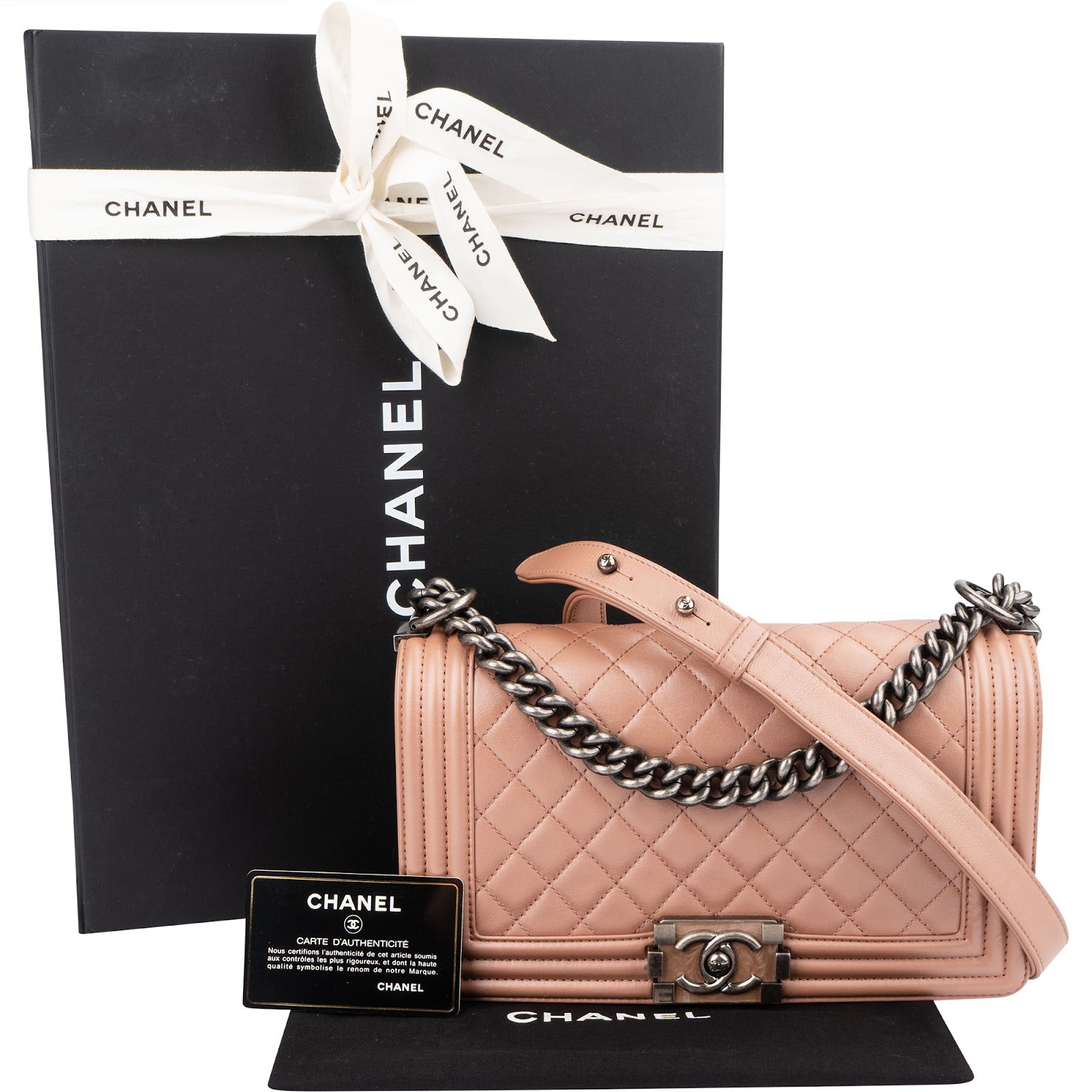 Chanel - Medium Boy Single Flap Crossbody Bag