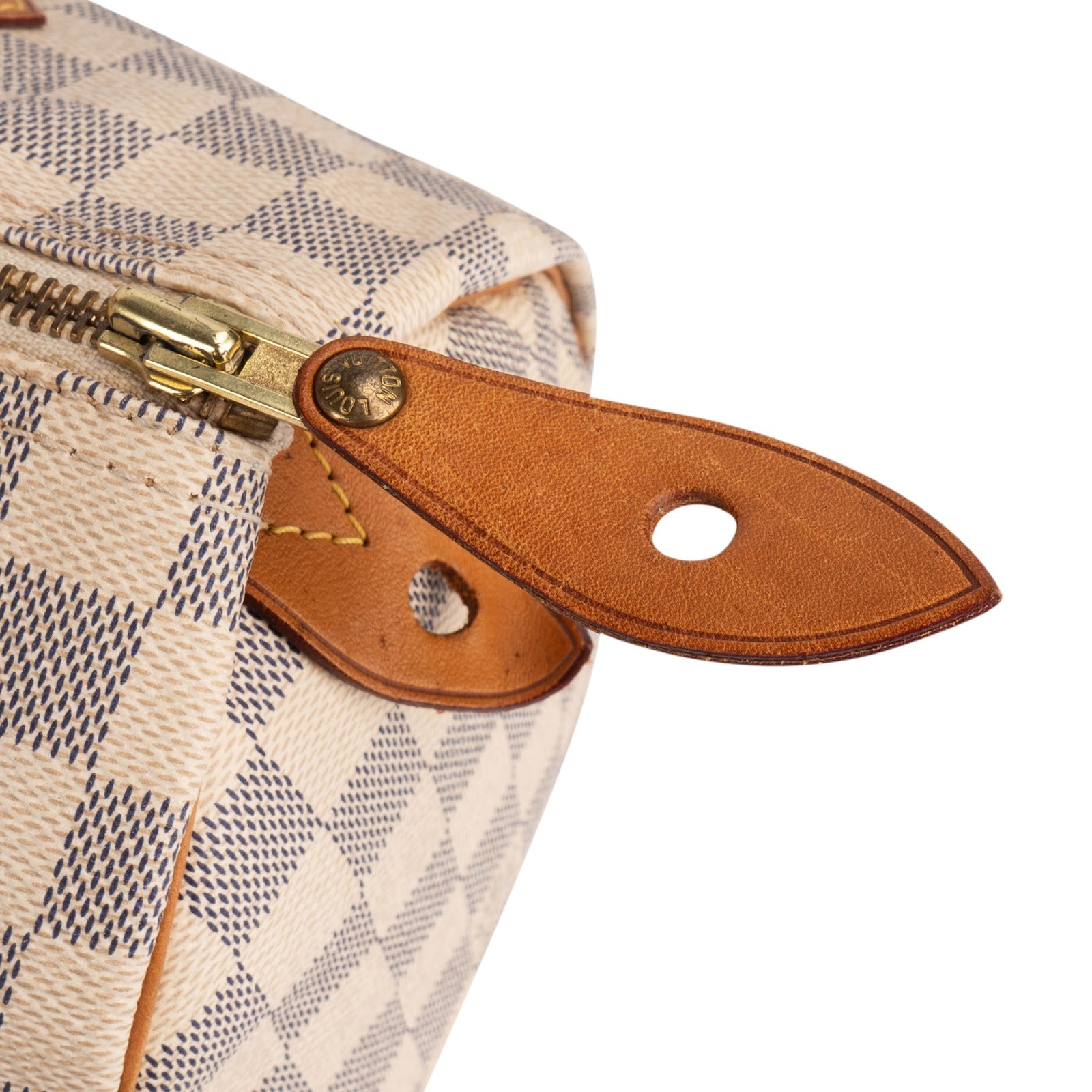 Louis Vuitton Monogram Damier Azur Speedy 30 Handbag