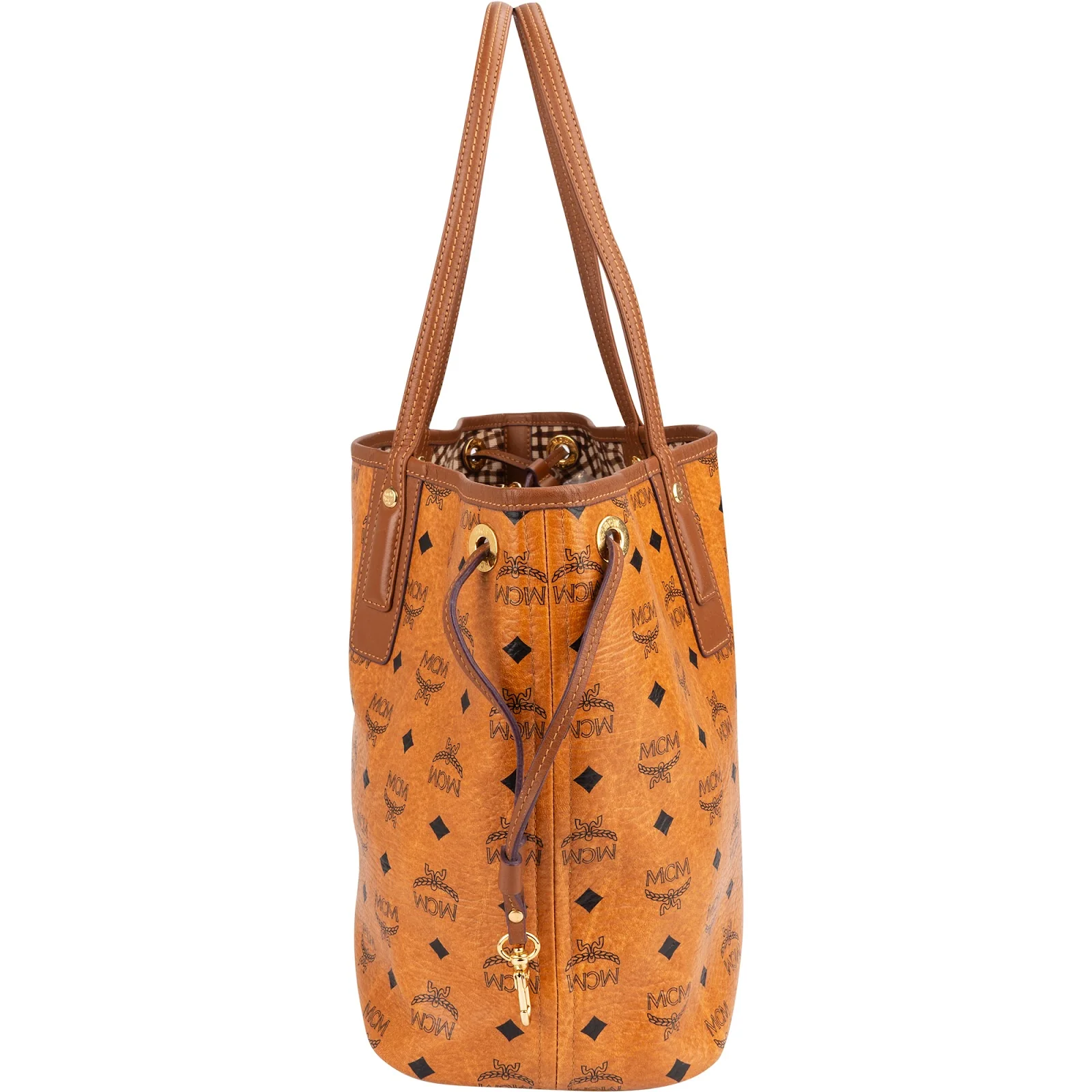 MCM Monogram Visetos Liz Shopper Shoulder Bag