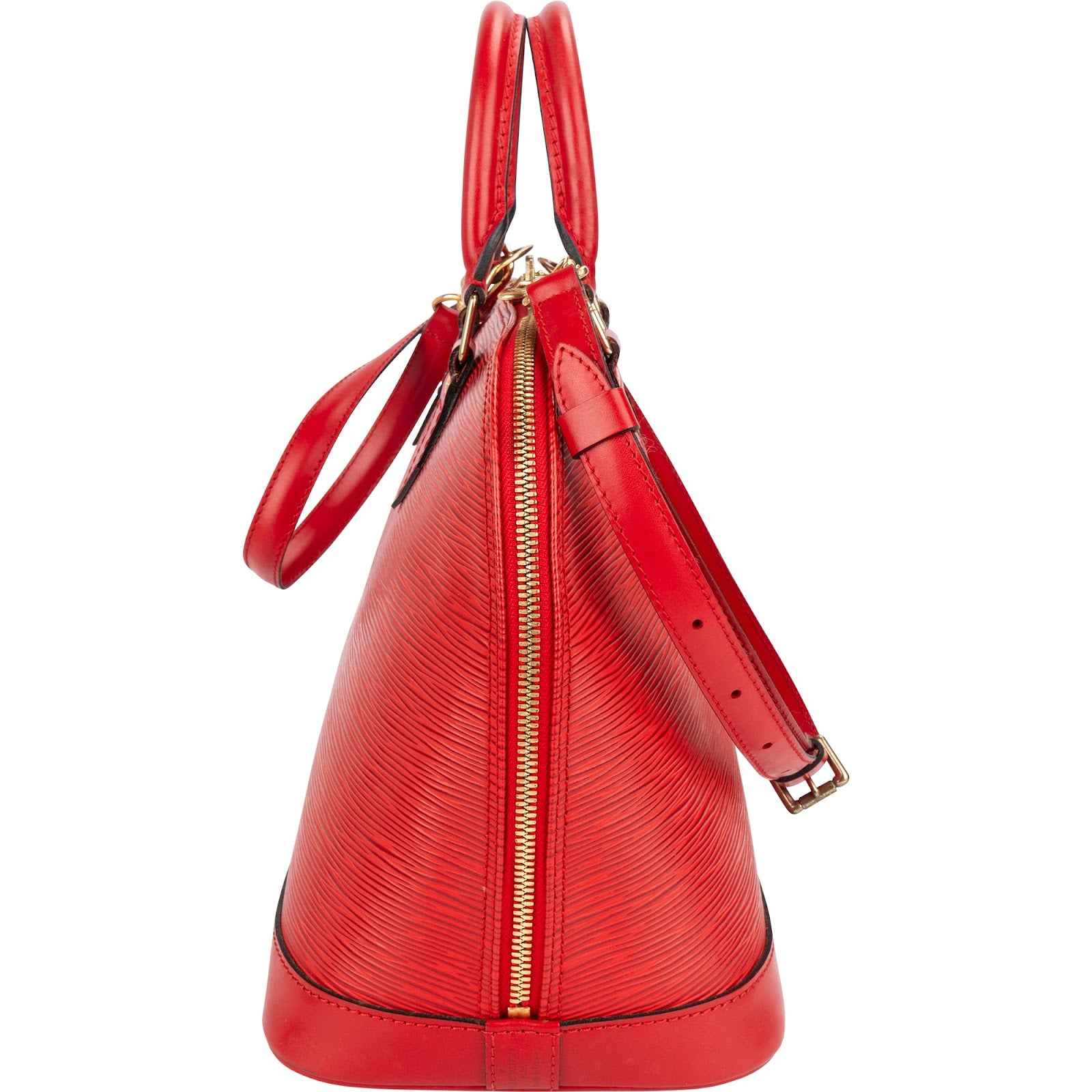 Louis Vuitton Red Epi Leather Alma PM Handbag