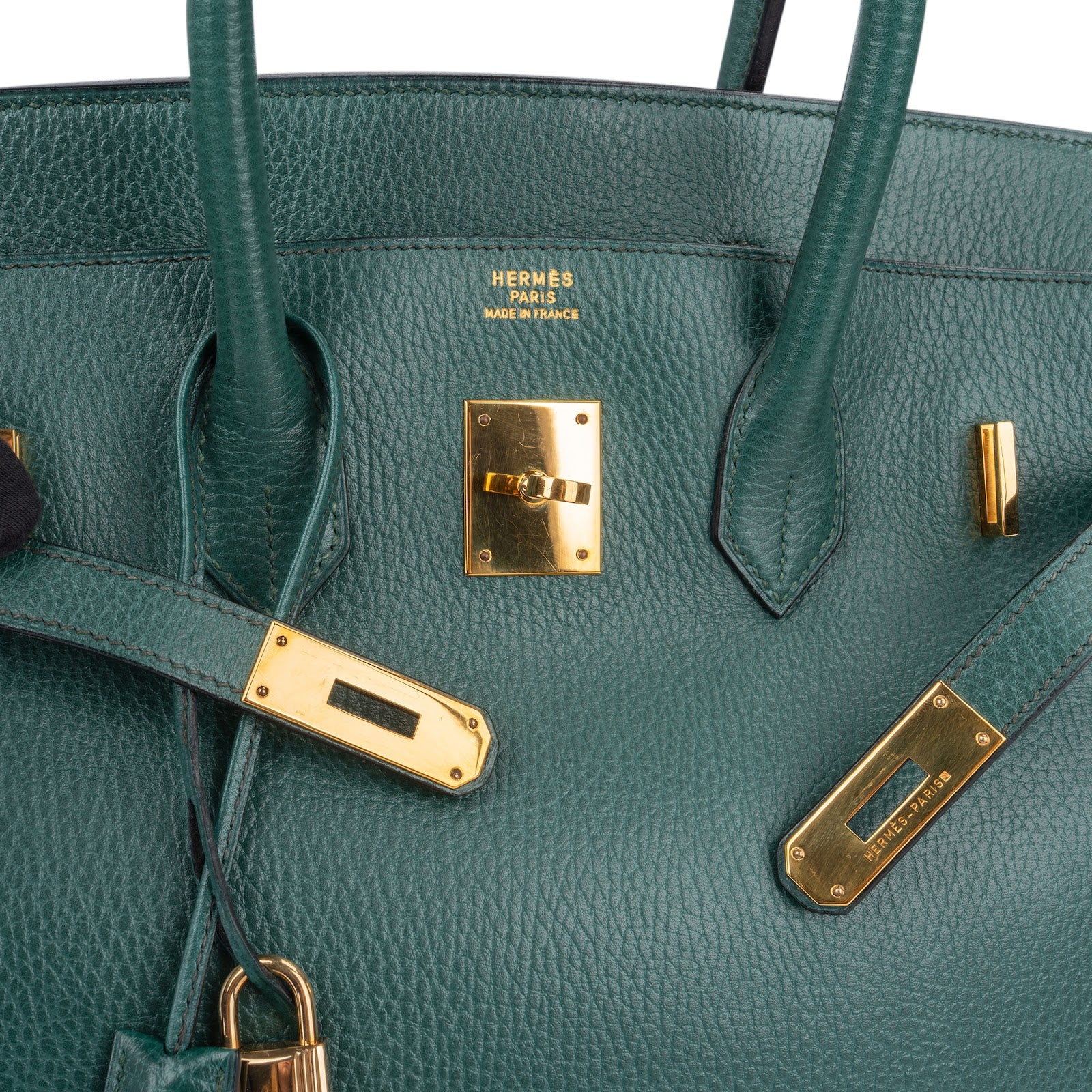 Hermès Vert Clair Ardennes Leather Birkin 35 Handbag