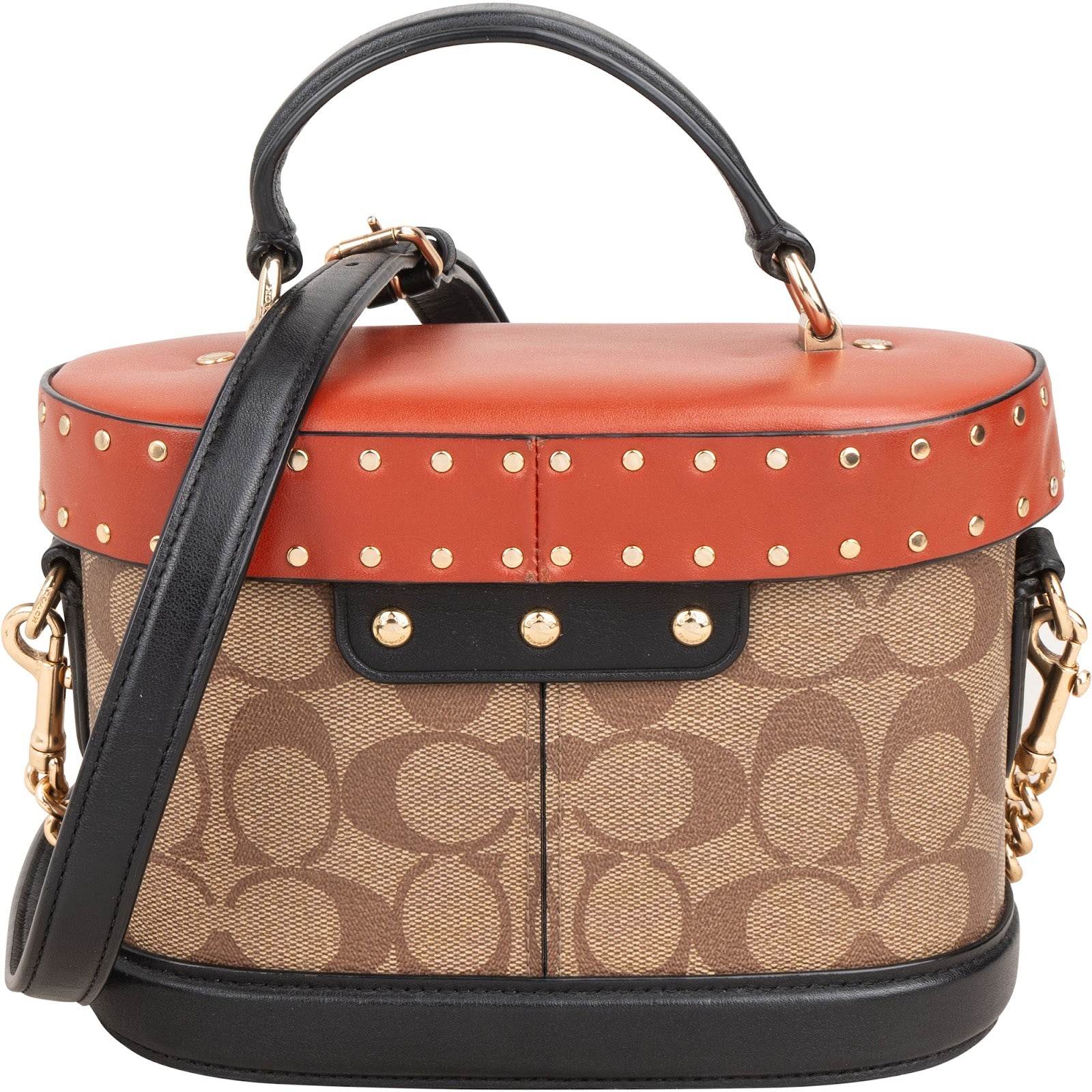 Coach - Georgie Gem Vanity Case Crossbody-tas met klinknagels
