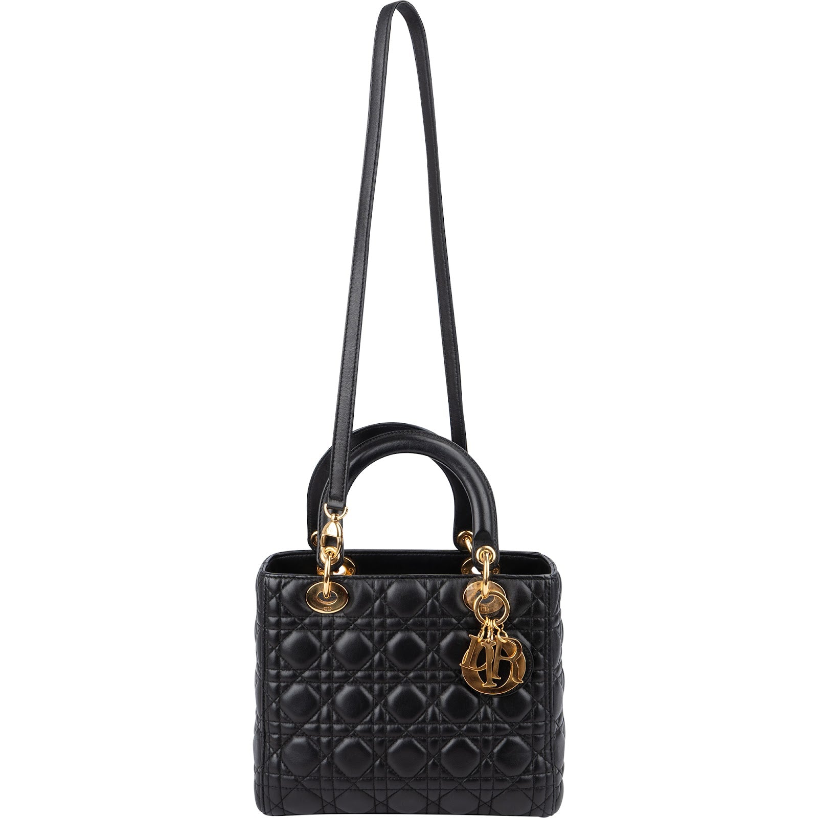 Christian Dior Quilted Lambskin Lady Dior Handbag