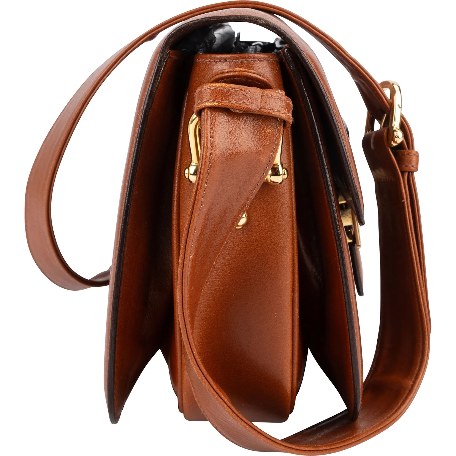 Celine Boxcalf Leather Triomphe Shoulder Bag