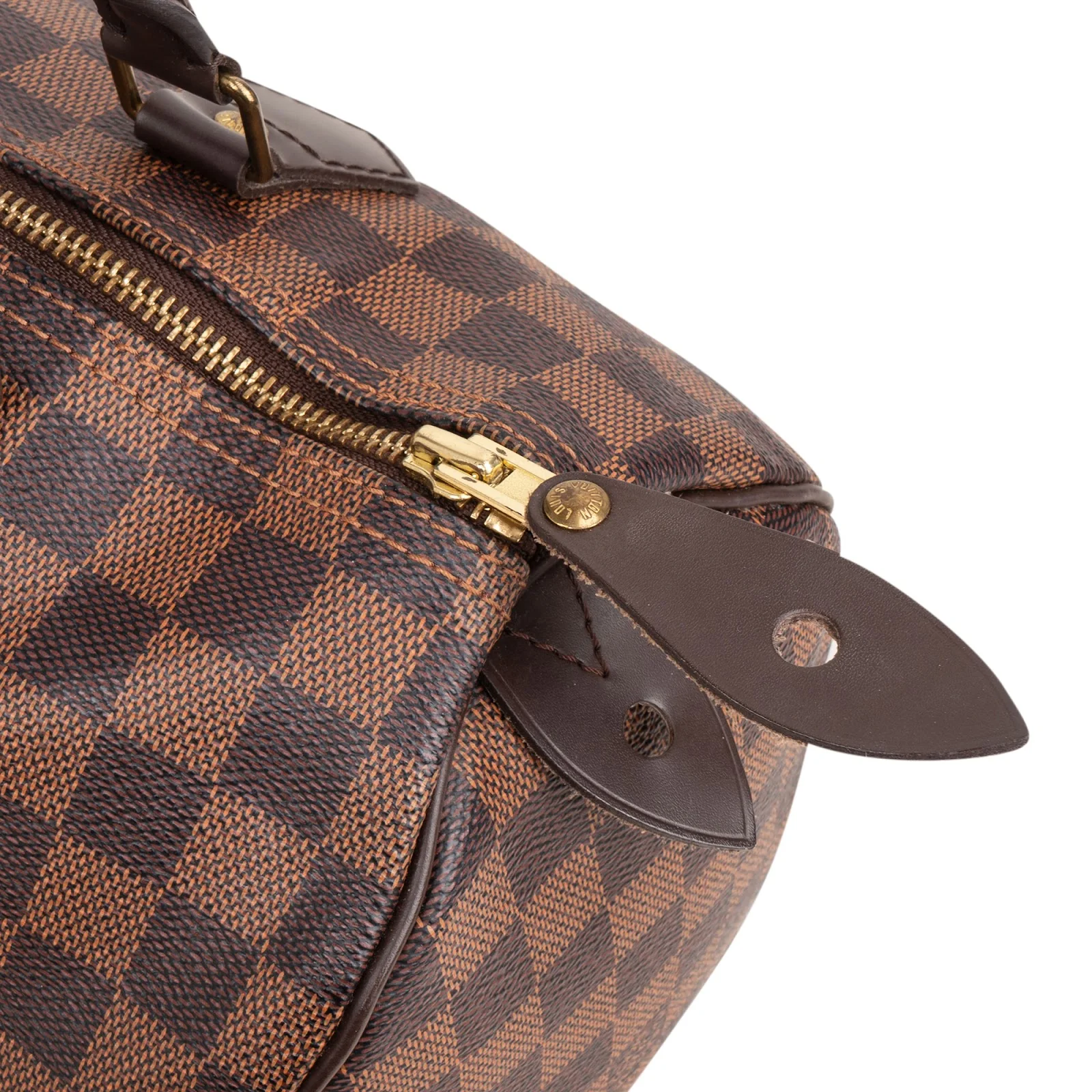 Louis Vuitton Monogram Damier Ebene Canvas Speedy 30 Boston Bag