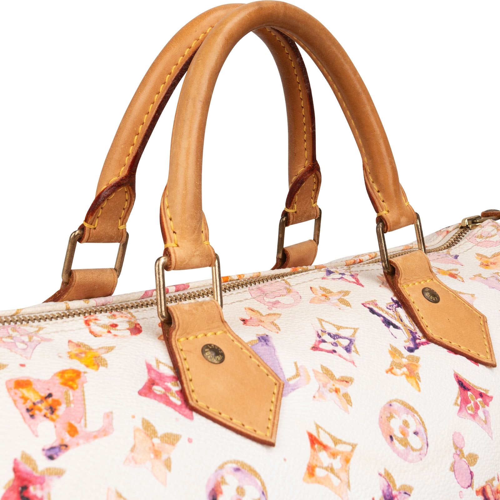 Louis Vuitton Limited Monogram Richard Prince Watercolor Speedy 35 Boston Bag