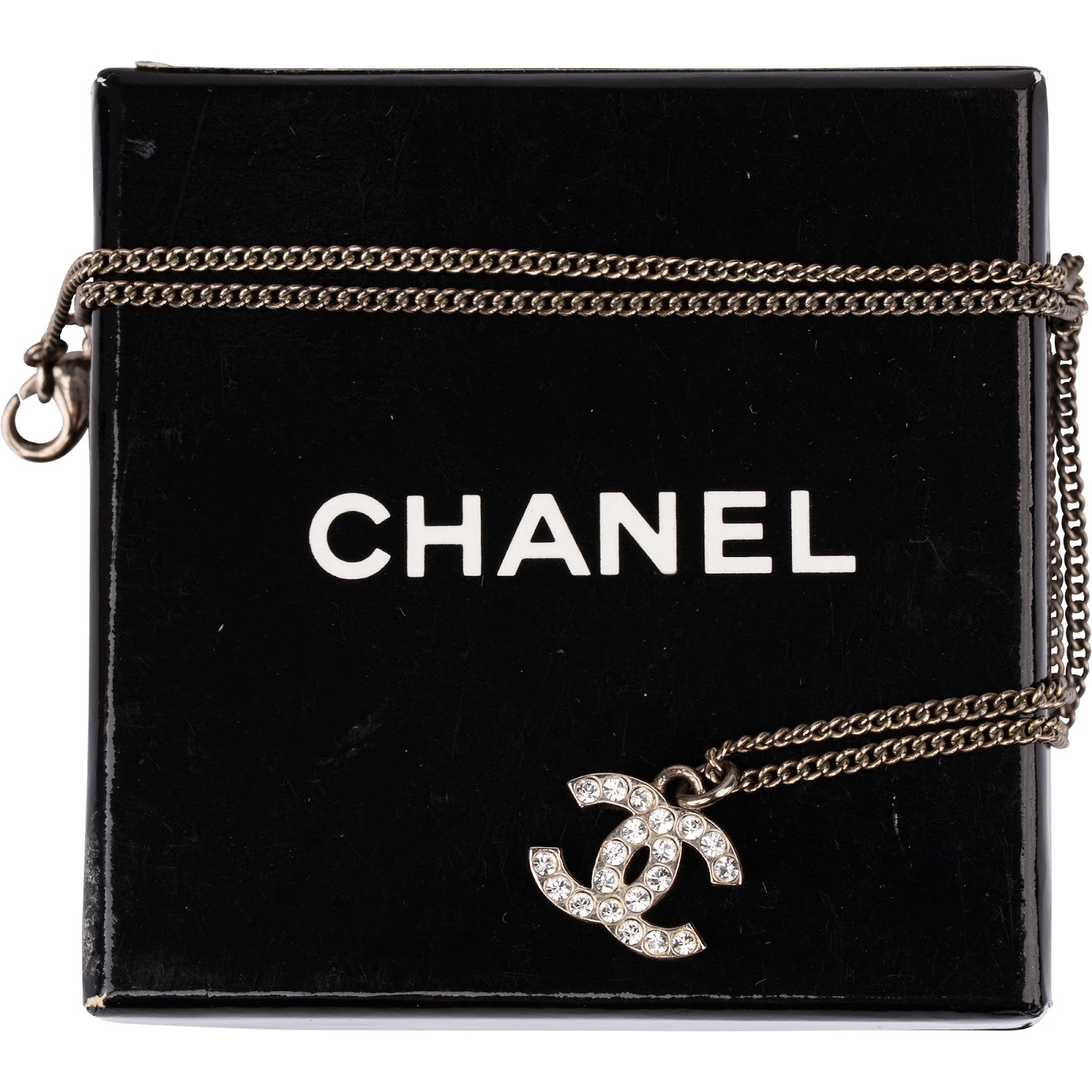 Chanel - Crystal CC Emblem Necklace