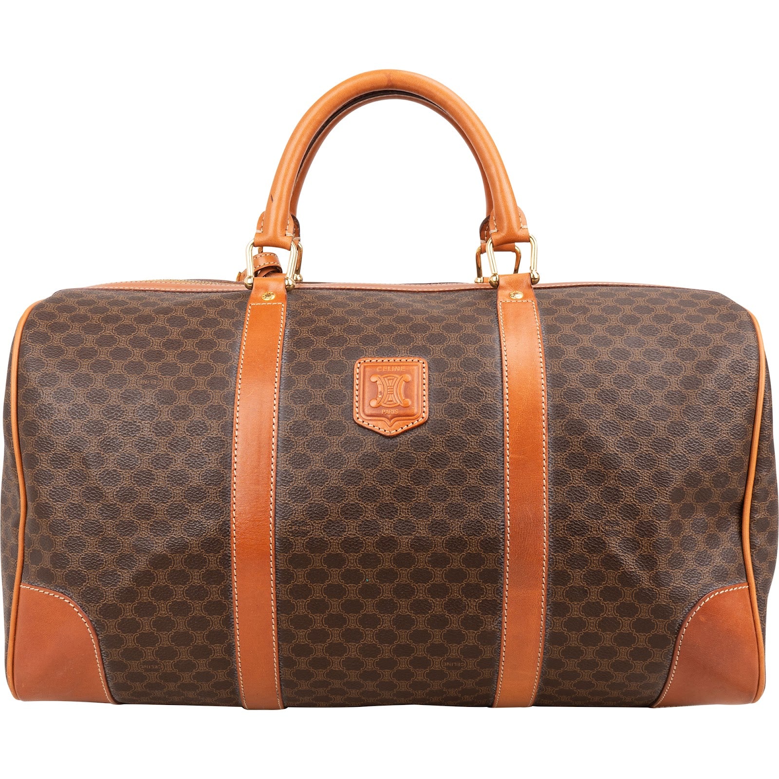 Celine Monogram Macadam Canvas Boston 45 Reisetasche